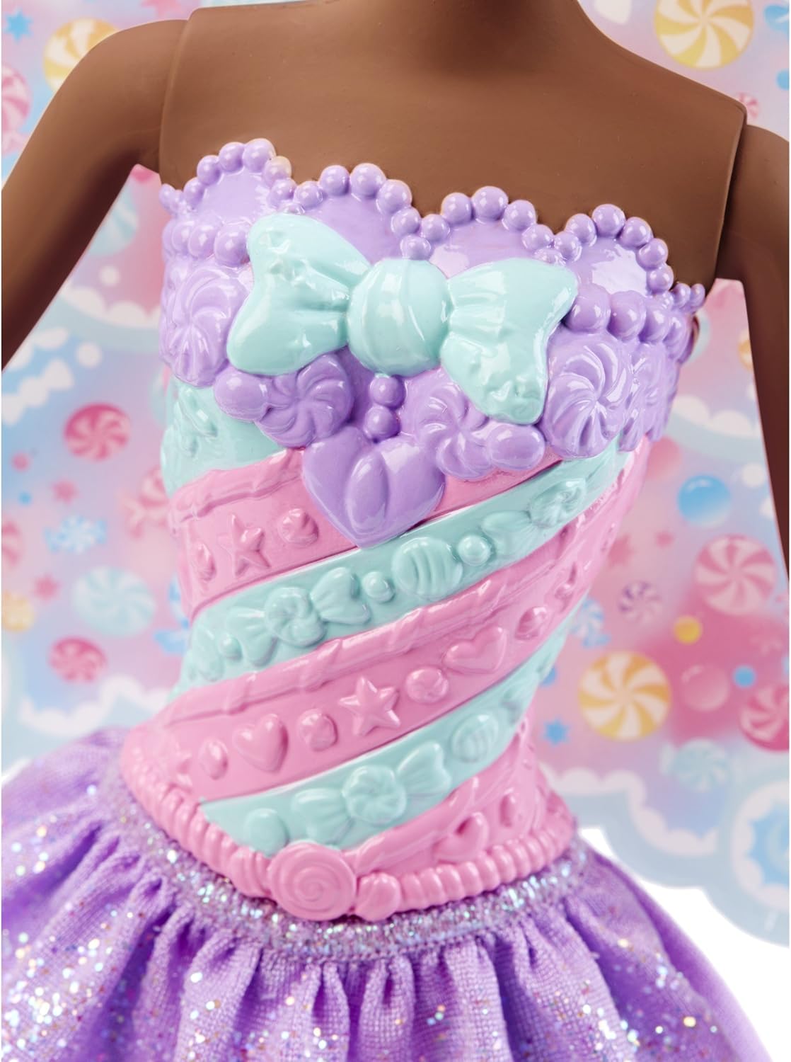 Barbie Dreamtopia – Muñeca de caramelo de hada, rosa