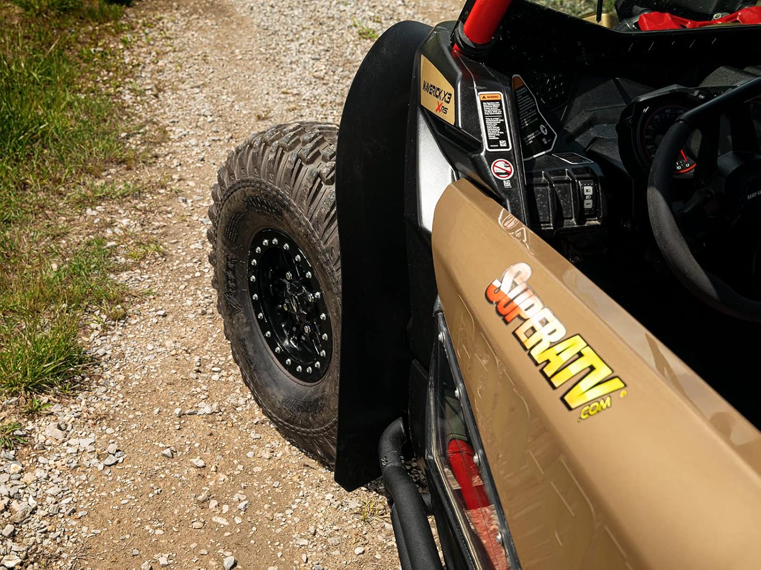 SuperATV Guardabarros para 2018 Can Am Maverick (ver lista completa de ajustes)  Durabilidad extrema  Protege contra rocas, suciedad, arena y barro