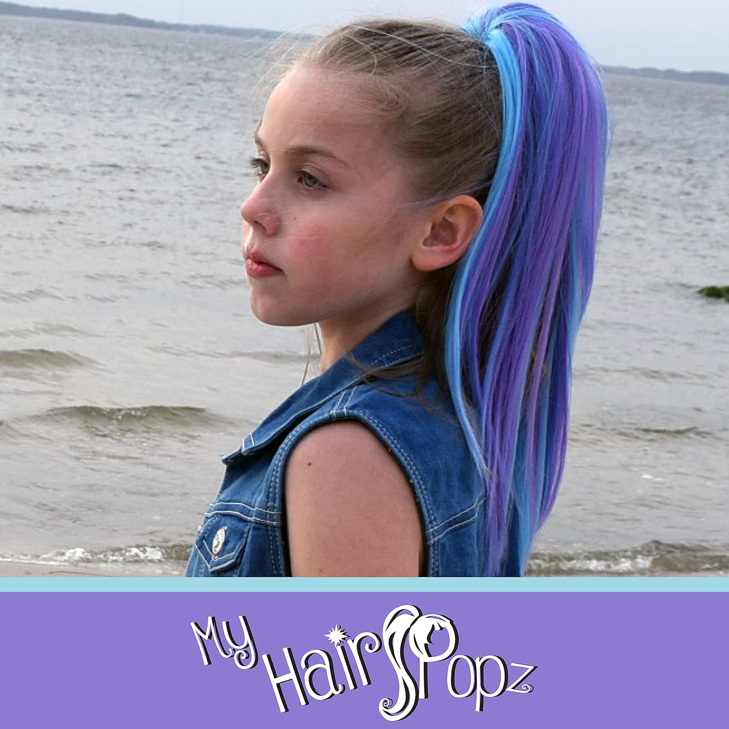 Extensiones de cabello de cola de caballo de fibra sintética de lujo, resistentes al calor y a los enredos, extensiones de cabello de colores para