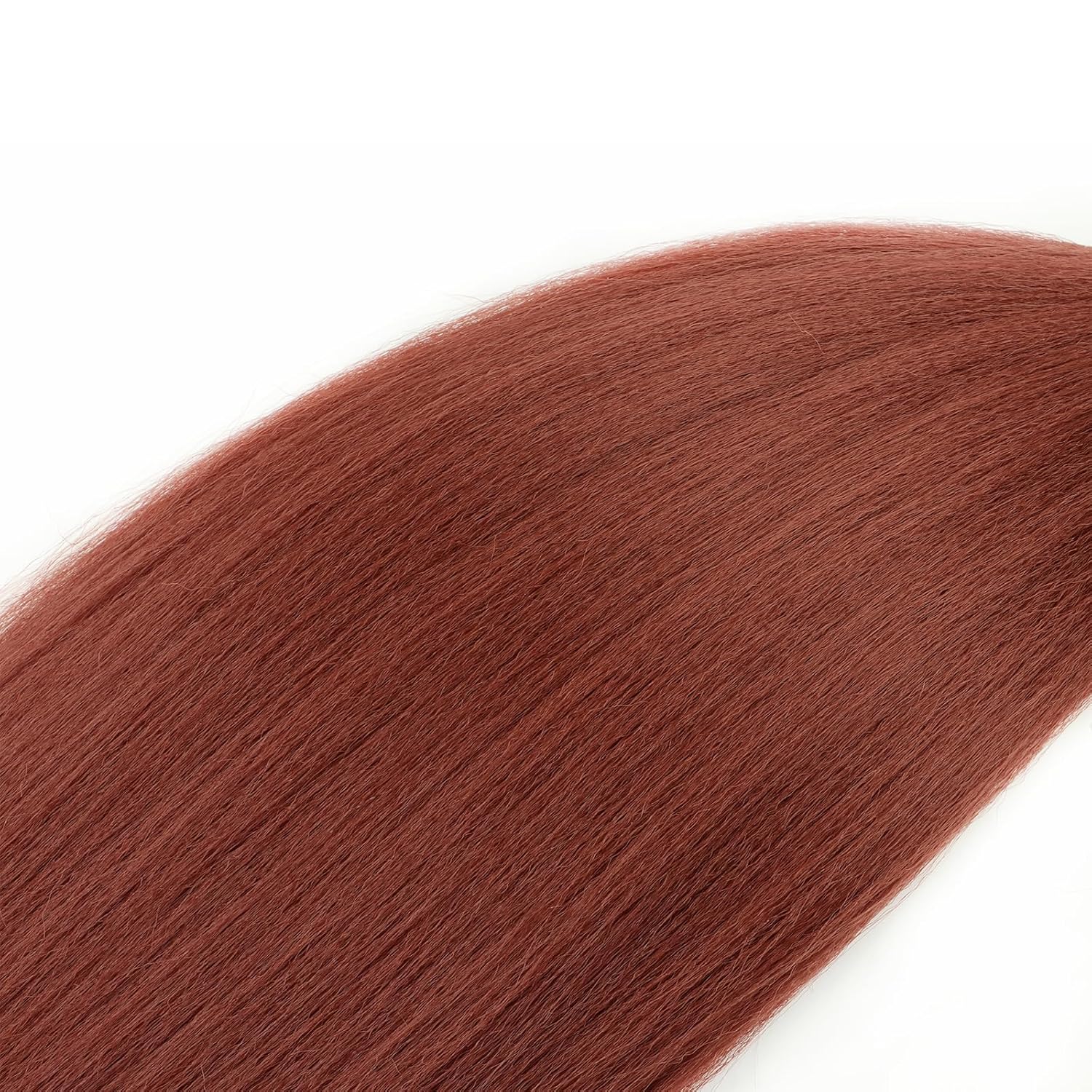 Cabello trenzado de jengibre preestirado de 26 pulgadas, 3 paquetes de 350 # rojo cobre Kanekalon preestirado, cabello trenzado EZ, textura Yaki,