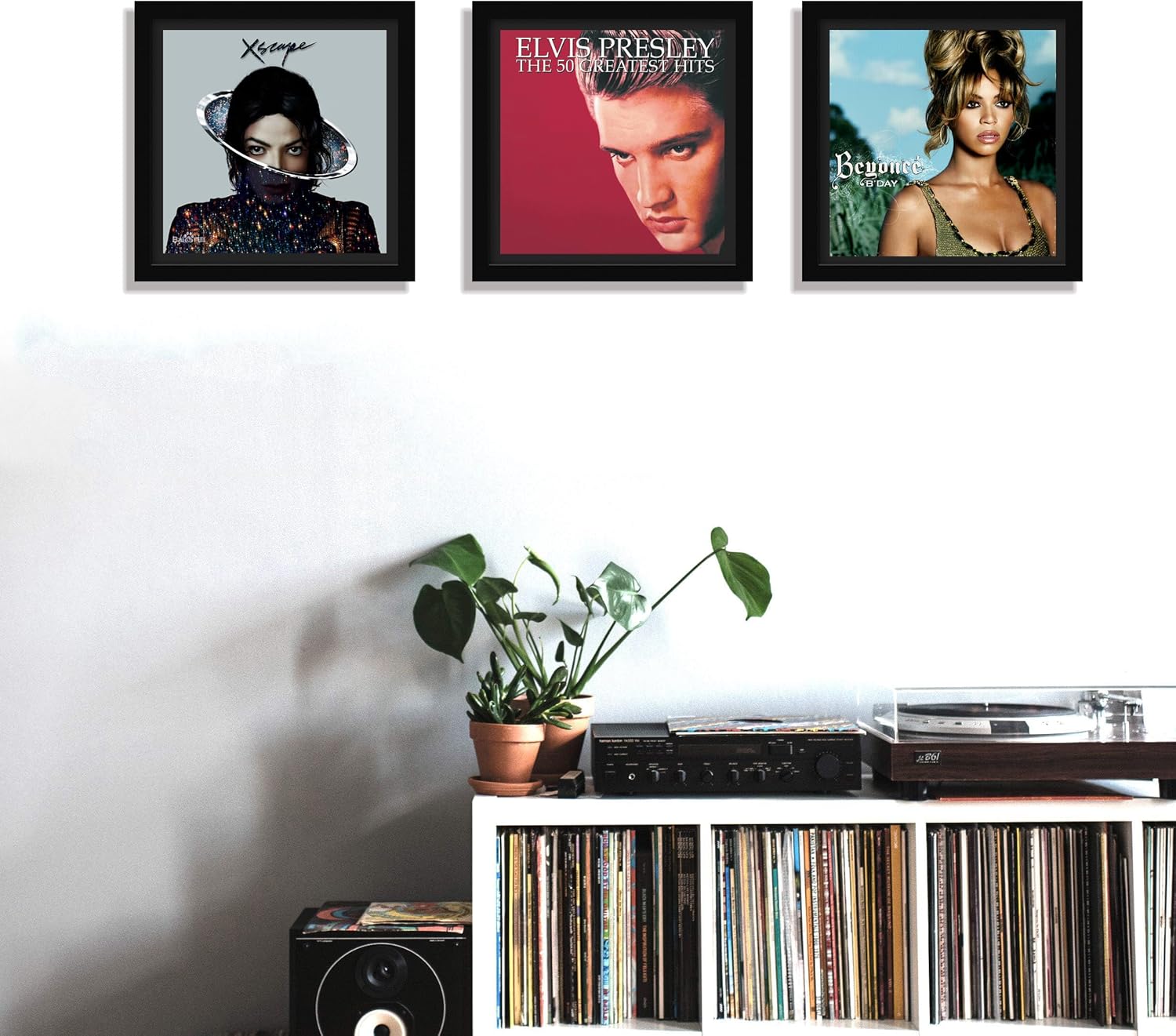 Marco de disco de vinilo para marco hecho para exhibir discos de vinilo, decoración del hogar, exhibición de discos de vinilo LP 025