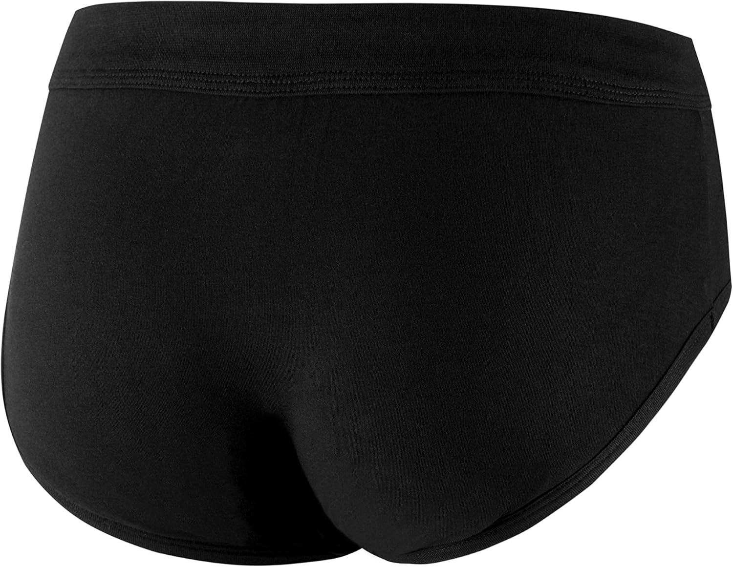 Ropa interior de algodón para incontinencia urinaria lavable y reutilizable para hombres, con zona frontal absorbente (XL, negro)