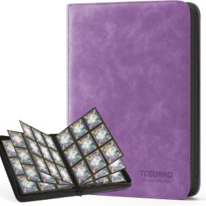 TCGAURD – Carpeta de tarjetas intercambiables, álbum de tarjetas de 9 bolsillos de carga lateral con capacidad para hasta 540 tarjetas, carpeta con TCGAURD – Carpeta de tarjetas intercambiables, álbum de tarjetas de 9 bolsillos de carga lateral con capacidad para hasta 540 tarjetas, carpeta con