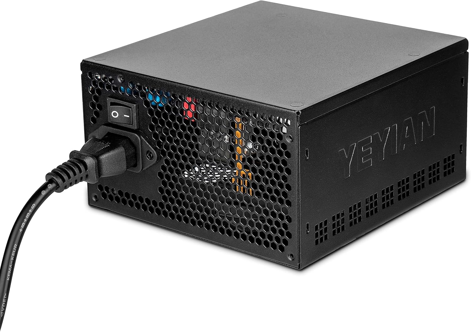 YEYIAN Pegasus 1000W 80+ Gold Certified PSU, ventilador dinámico fluido ultra silencioso de 5.512 in, ATX 12V Ver 3.0 factor de forma totalmente