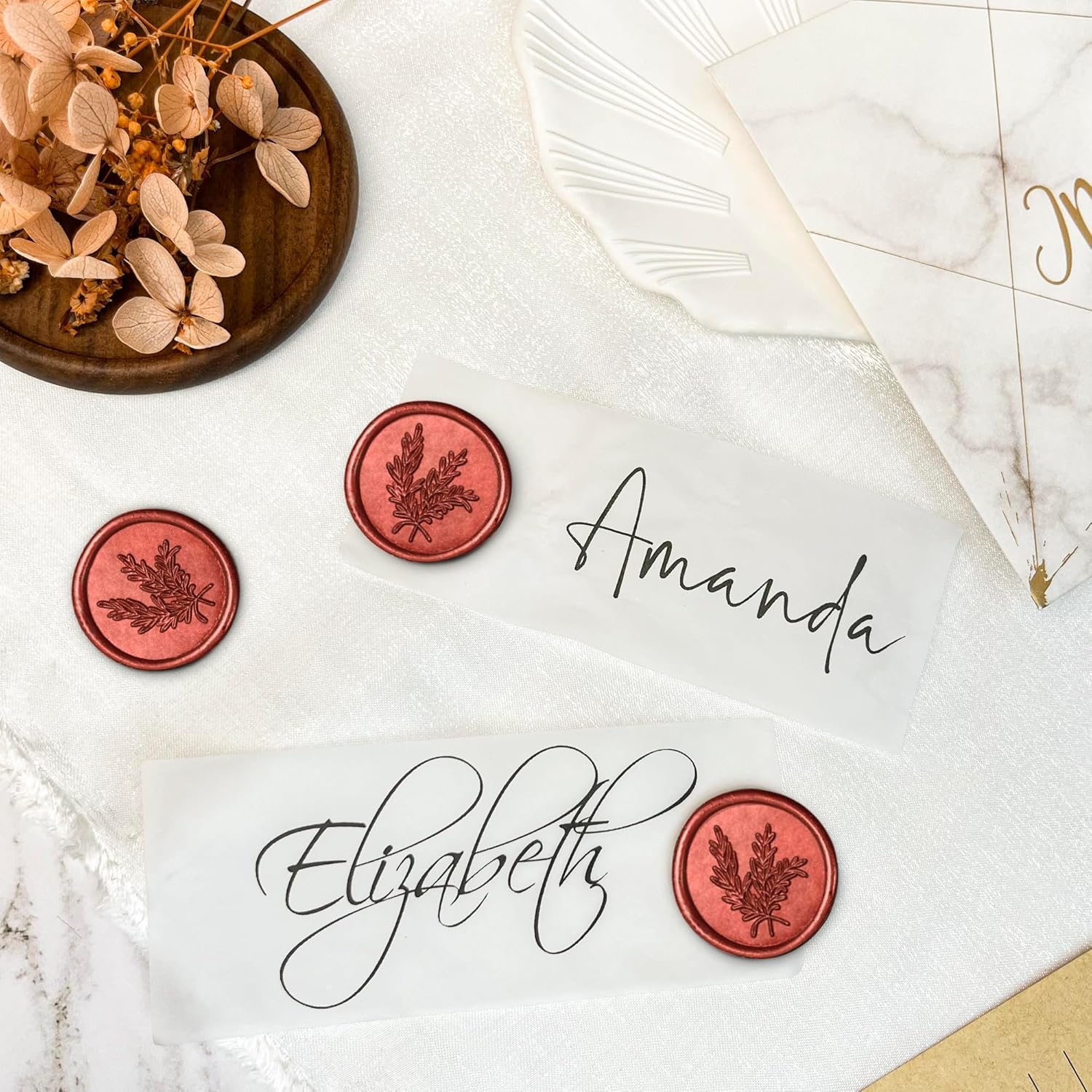 25 calcomanías para sellos de cera, hechas a mano, autoadhesivas, para invitaciones de bodas, sobres, envoltura de regalo, Navidad (estilo romero,