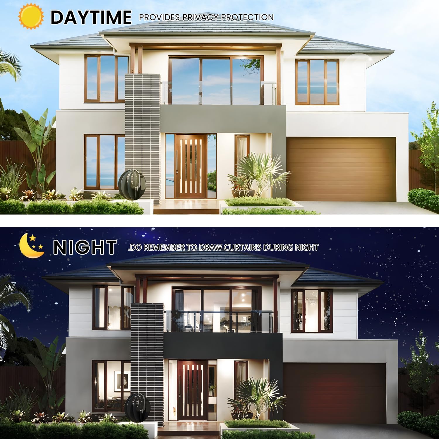 Window Privacy Film,Window Tinting Film for Home Sun Blocking,Window Tinting Cover One Way Heat Control Window Mirror Reflective Film with Free