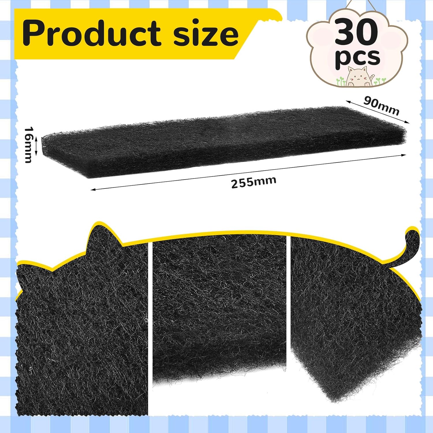 30 filtros de carbono compatibles con Litter-Robot 3 filtros de repuesto de carbón activado para gatos para mantener el hogar fresco, absorber