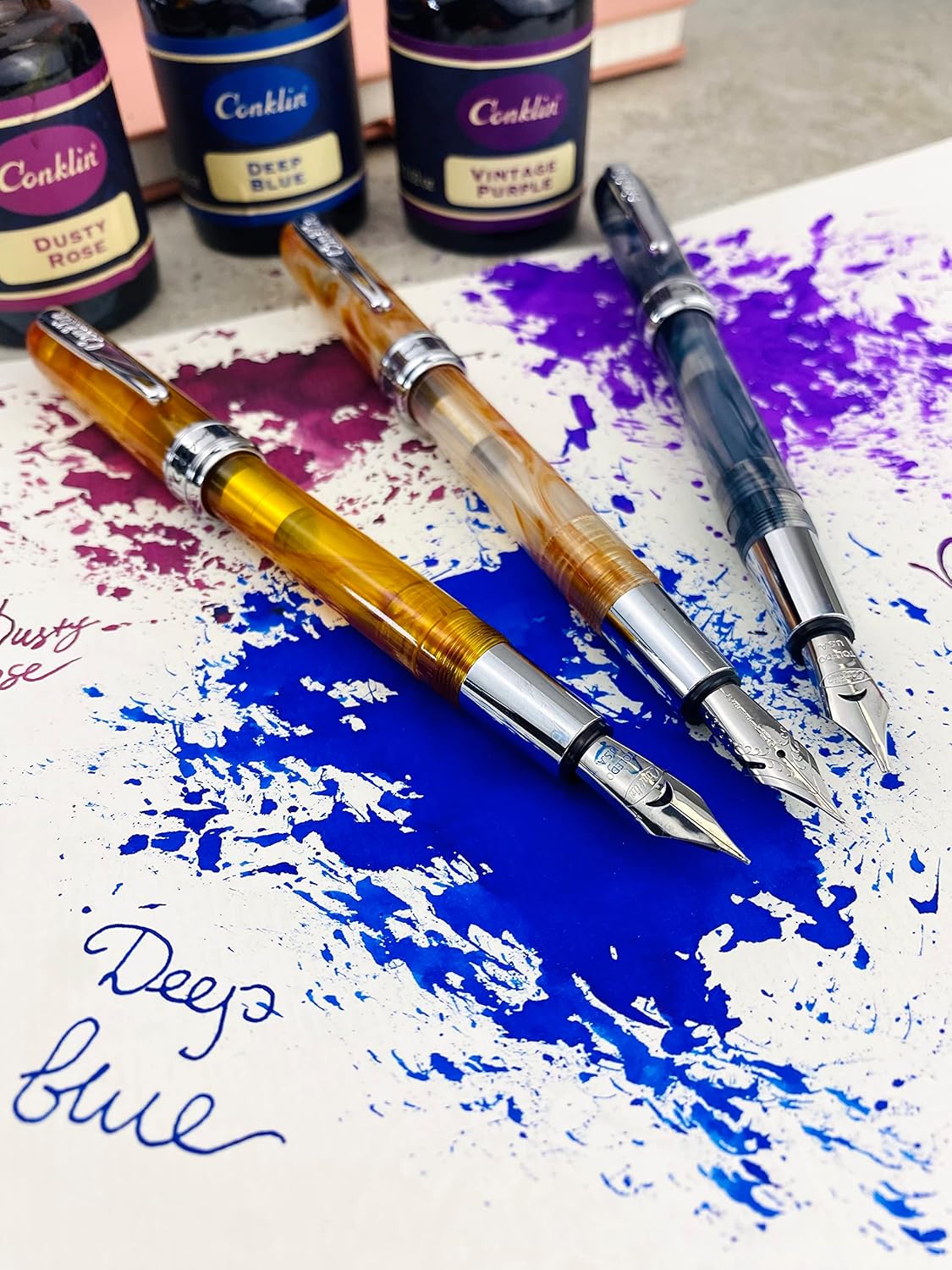 Conklin Symetrik Estilográfica Ámbar Precious – M
