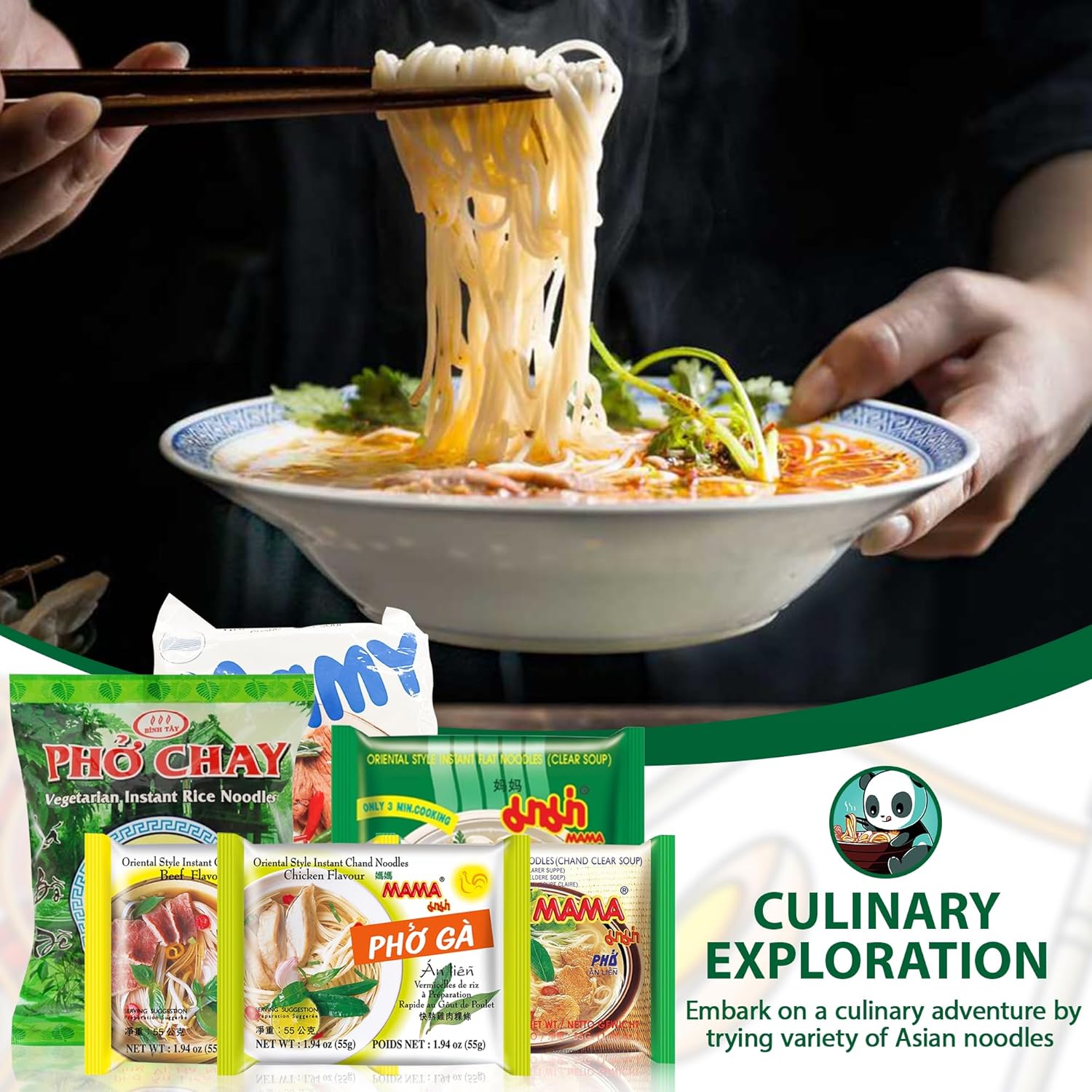 FOODIE BOXX Fideos ramen asiáticos instantáneos con salsa picante Samyang (paquete de 15, fideos Pho)
