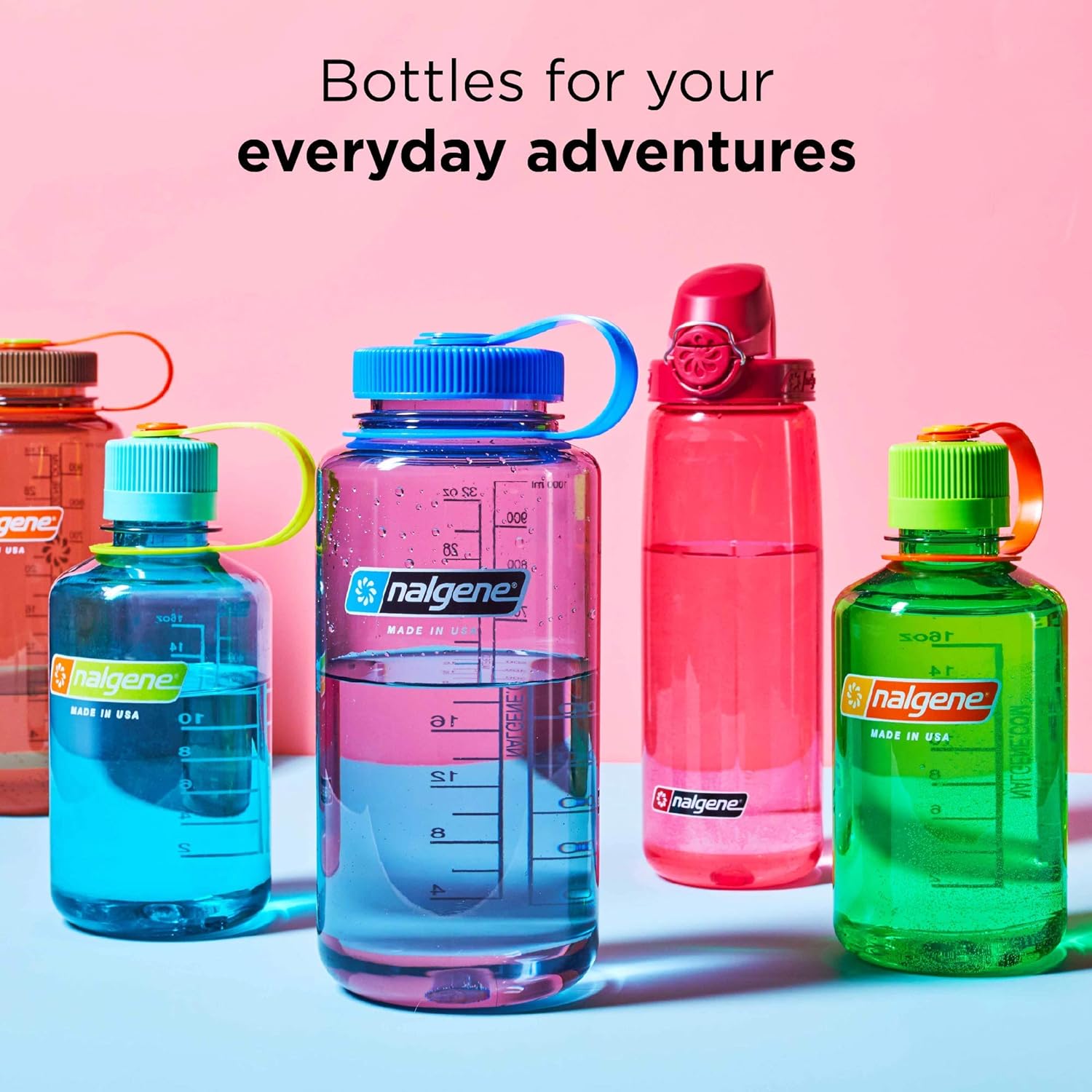 Nalgene Tritan MultiDrink botella de agua sin BPA, 20 onzas