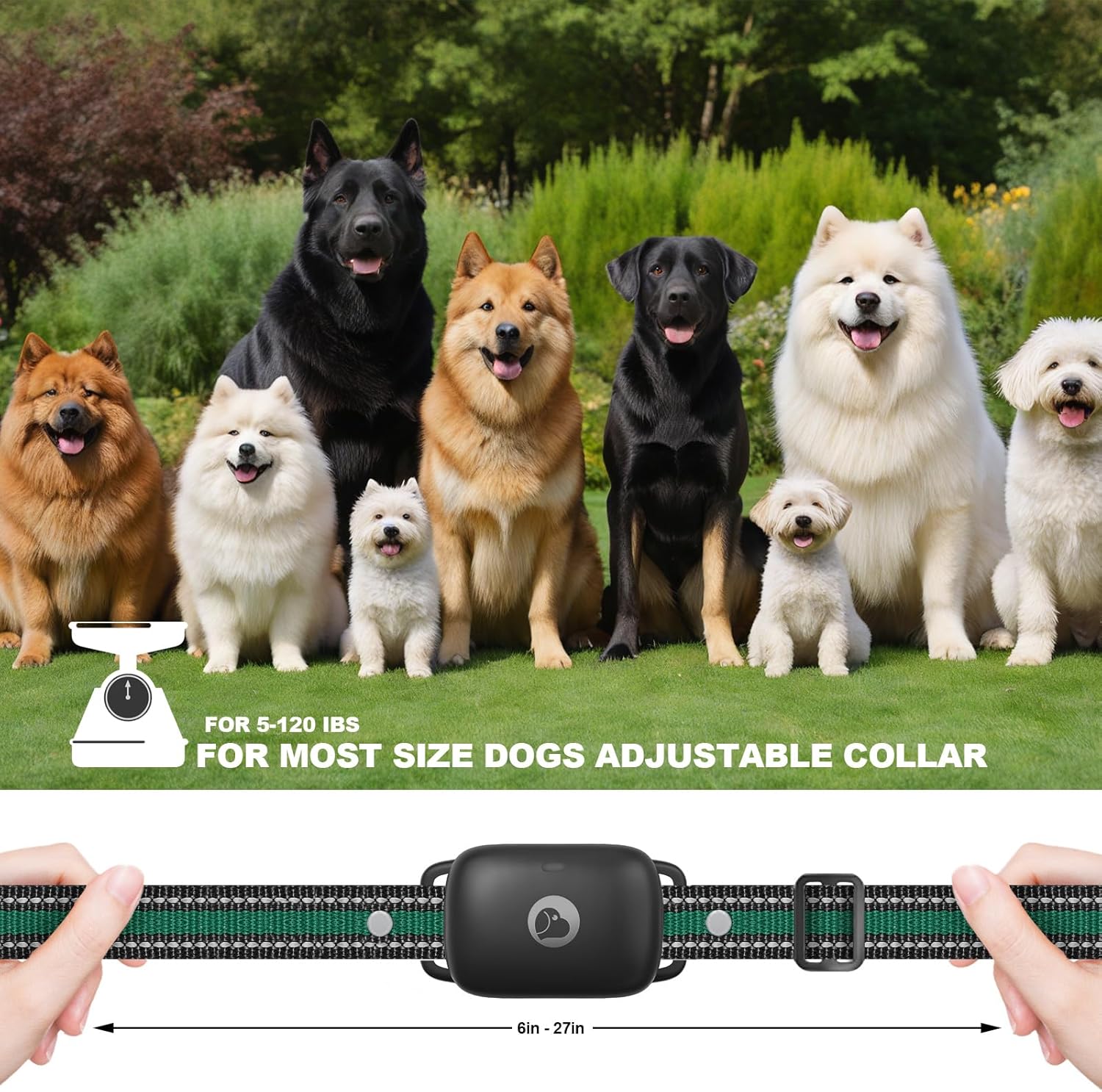 Heaflex Collar de entrenamiento para perros, collar eléctrico para perros con alcance remoto de 2600 pies, recargable e impermeable, 3 modos de