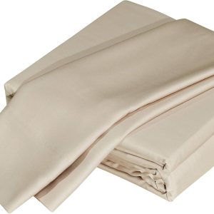 DTY Juego de sábanas de 5 piezas de viscosa lujosamente suave de bambú 100% orgánico, certificado Oeko-TEX – Split King, lino DTY Juego de sábanas de 5 piezas de viscosa lujosamente suave de bambú 100% orgánico, certificado Oeko-TEX – Split King, lino