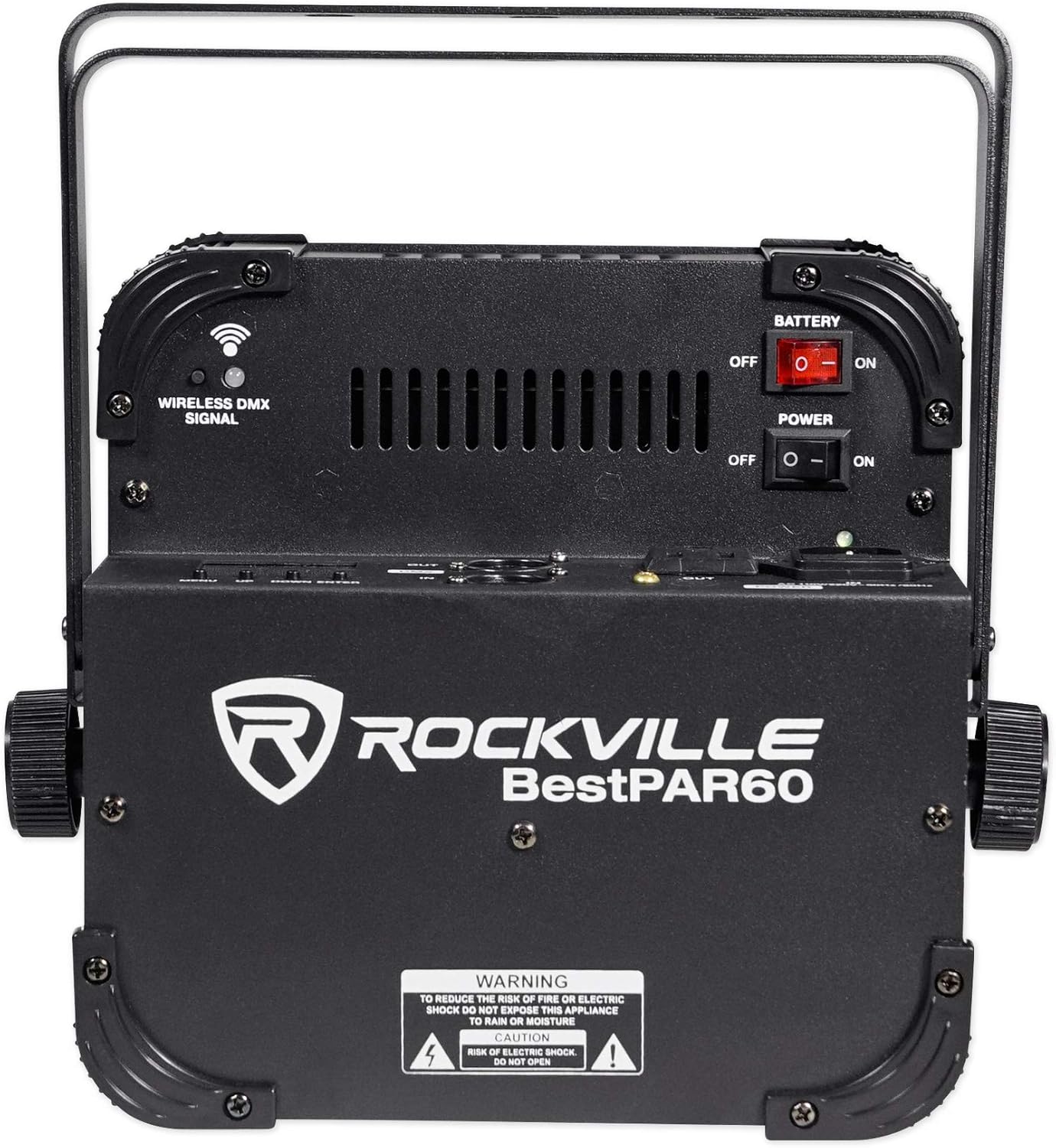 (10) Rockville Best PAR 60 – Luces de lavado recargables con controlador inalámbrico DMX