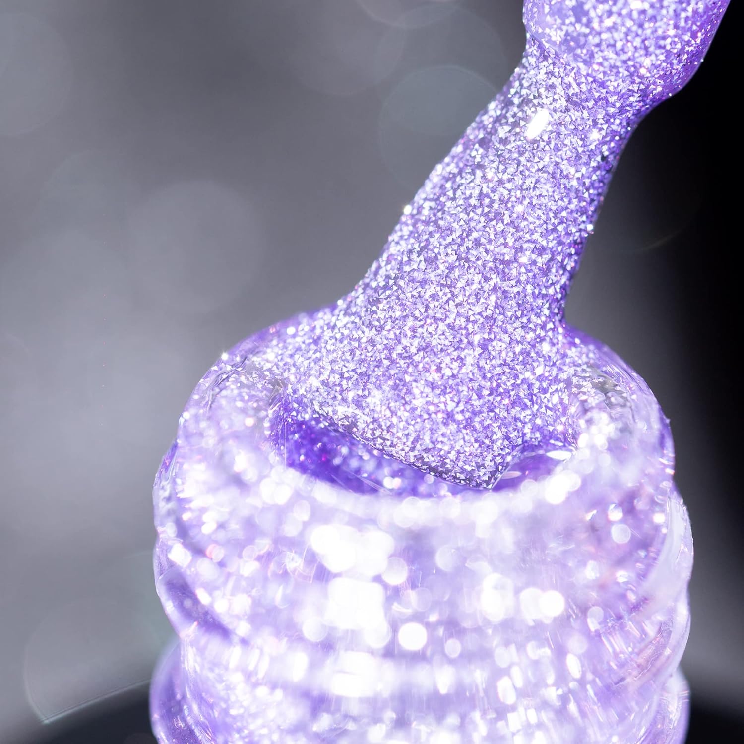 BURANO Esmalte de gel con purpurina reflectante, 0.2 fl oz, esmalte de gel de discoteca brillante holográfico con purpurina, arte de uñas, salón de