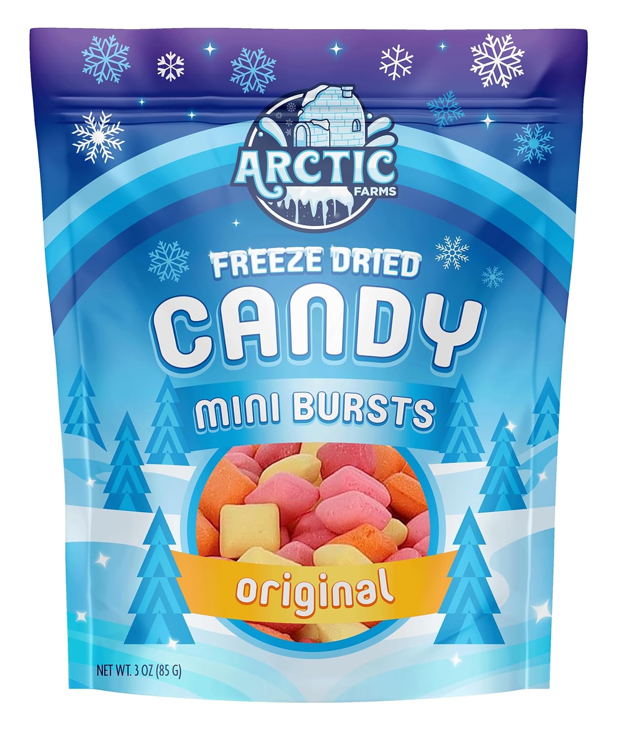 Arctic Farms Caramelos liofilizados Mini Burst Almohadas Caramelos (Originales)
