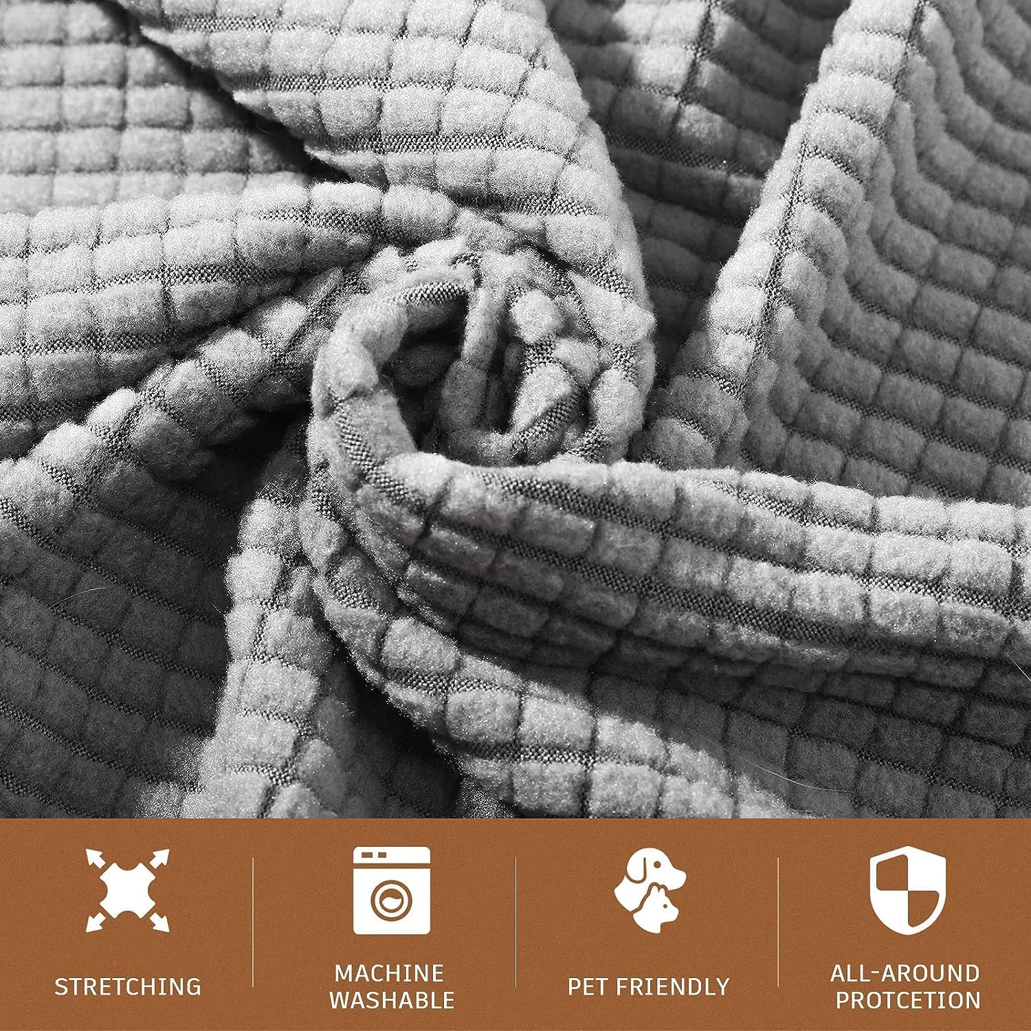 2 fundas antideslizantes para reposabrazos de sofá, fundas elásticas para sillón, protector elástico para el hogar, oficina, sillón reclinable, sofá