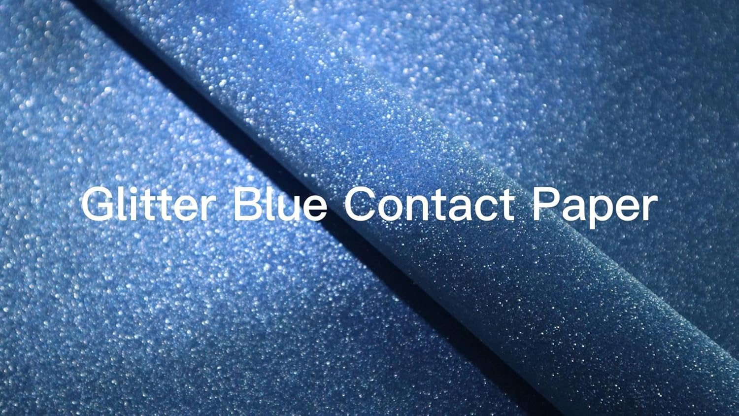 Papel de contacto con purpurina azul, papel tapiz autoadhesivo extraíble con purpurina decorativa, 13.0 x 118.1 pulgadas