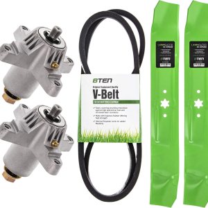 8TEN Kit de reconstrucción de correa de husillo de hoja para MTD 42 pulgadas G-Deck 918-0138A 942-0616A 954-0371A 112-0315 918-0142C 8TEN Kit de reconstrucción de correa de husillo de hoja para MTD 42 pulgadas G-Deck 918-0138A 942-0616A 954-0371A 112-0315 918-0142C