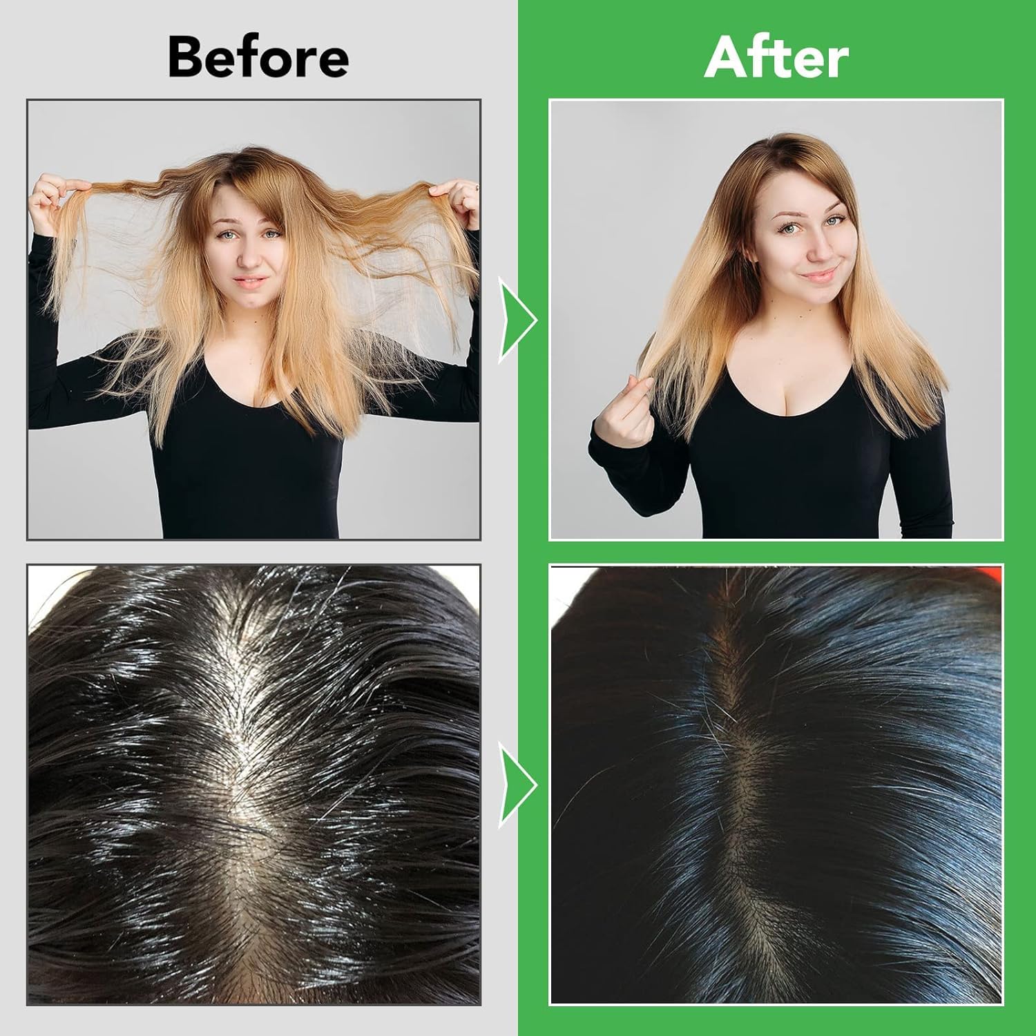 Acondicionador de romero para el crecimiento del cabello, acondicionador fortalecedor de menta de romero, acondicionador de rutina para mujeres