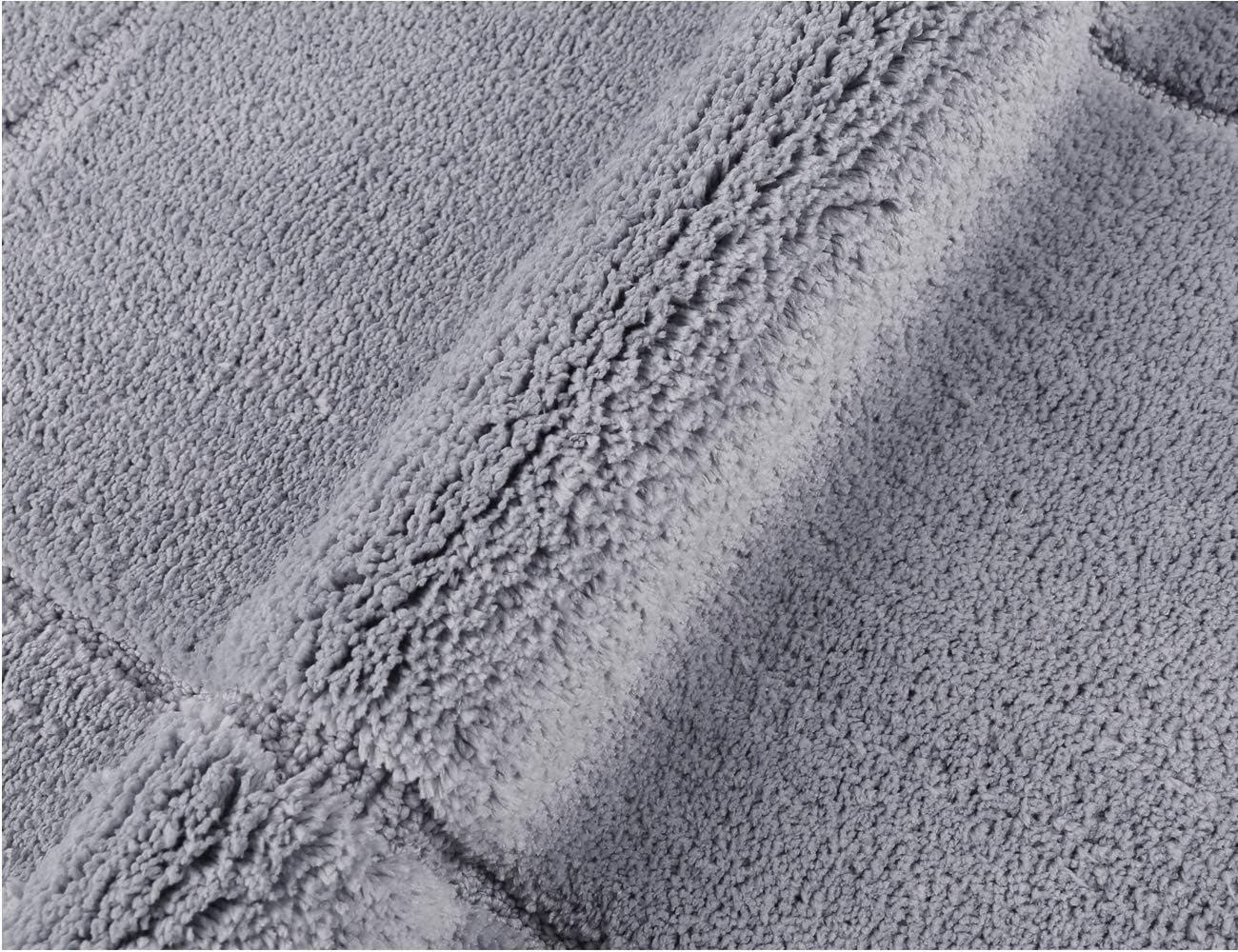 Pauwer Juego de 2 alfombras de baño antideslizantes para baño, alfombras de baño de microfibra absorbente, lavable a máquina, alfombra de baño con