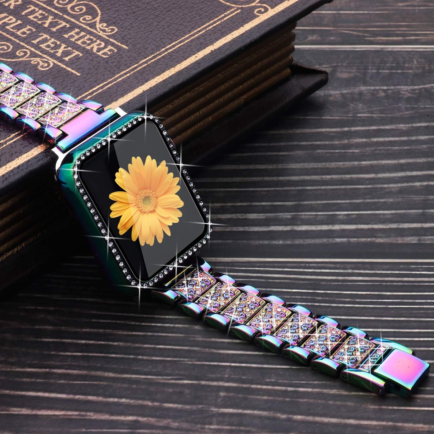 Mesime – Correa de repuesto para Apple Watch, de 1.49 pulgadas, 1.57 pulgadas, 1.65 pulgadas, 1.73 pulgadas, incluye protector de pantalla, correa