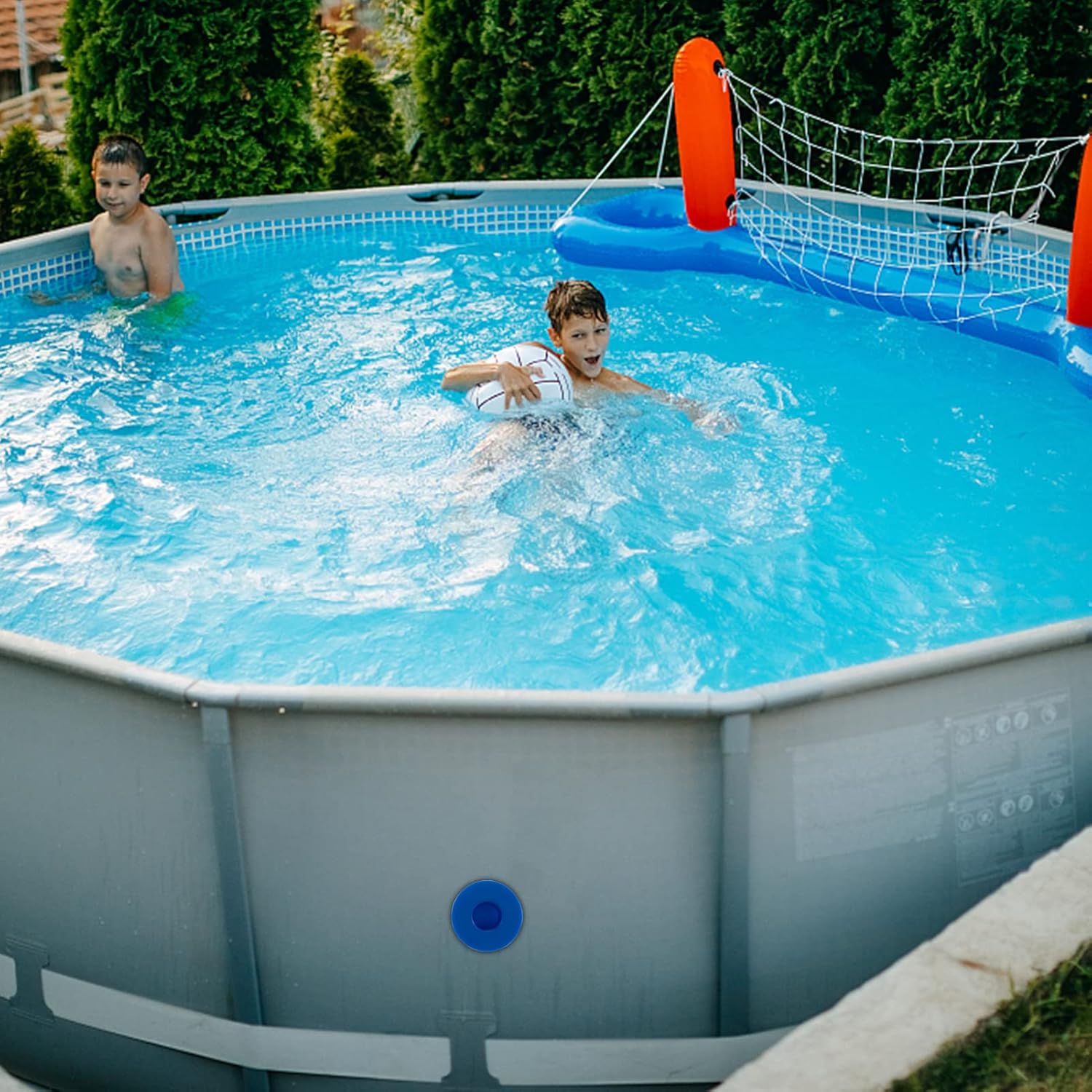 Tapones de piscina para piscina sobre el suelo, 6 tapones de tope de piscina, tapones de orificio de bomba de filtro de piscina, aptos para Intex