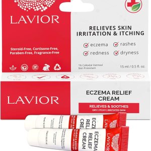 Lavior Crema para aliviar el eccema  Alivio calmante de la picazón con avena coloidal  Hipoalergénico, recomendado por médicos, clínicamente probado Lavior Crema para aliviar el eccema  Alivio calmante de la picazón con avena coloidal  Hipoalergénico, recomendado por médicos, clínicamente probado