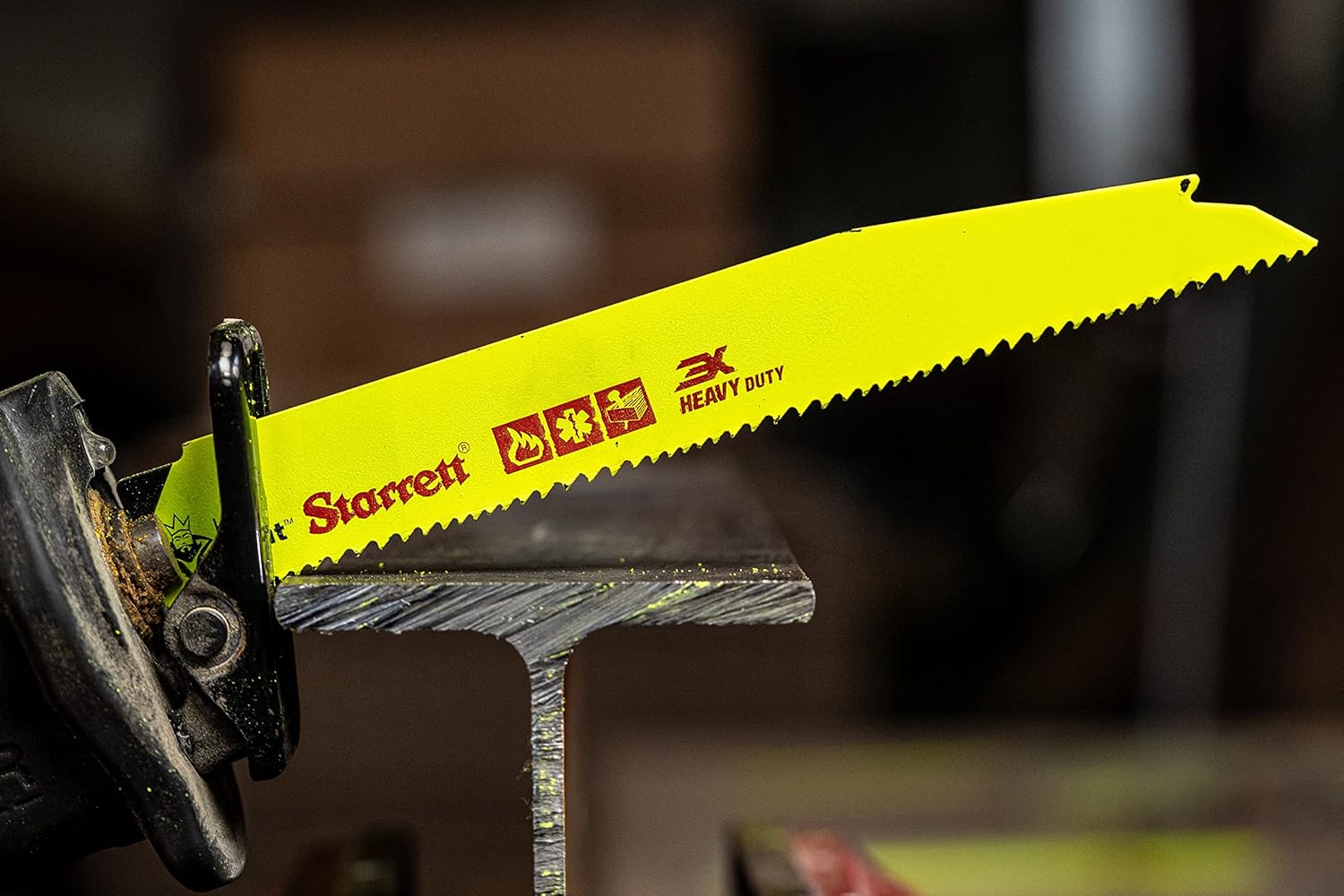 Starrett Hoja de sierra recíproca de demolición y rescate de incendios bimetálica, 6 pulgadas de largo x 34 pulgadas de ancho x 0.35 pulgadas de