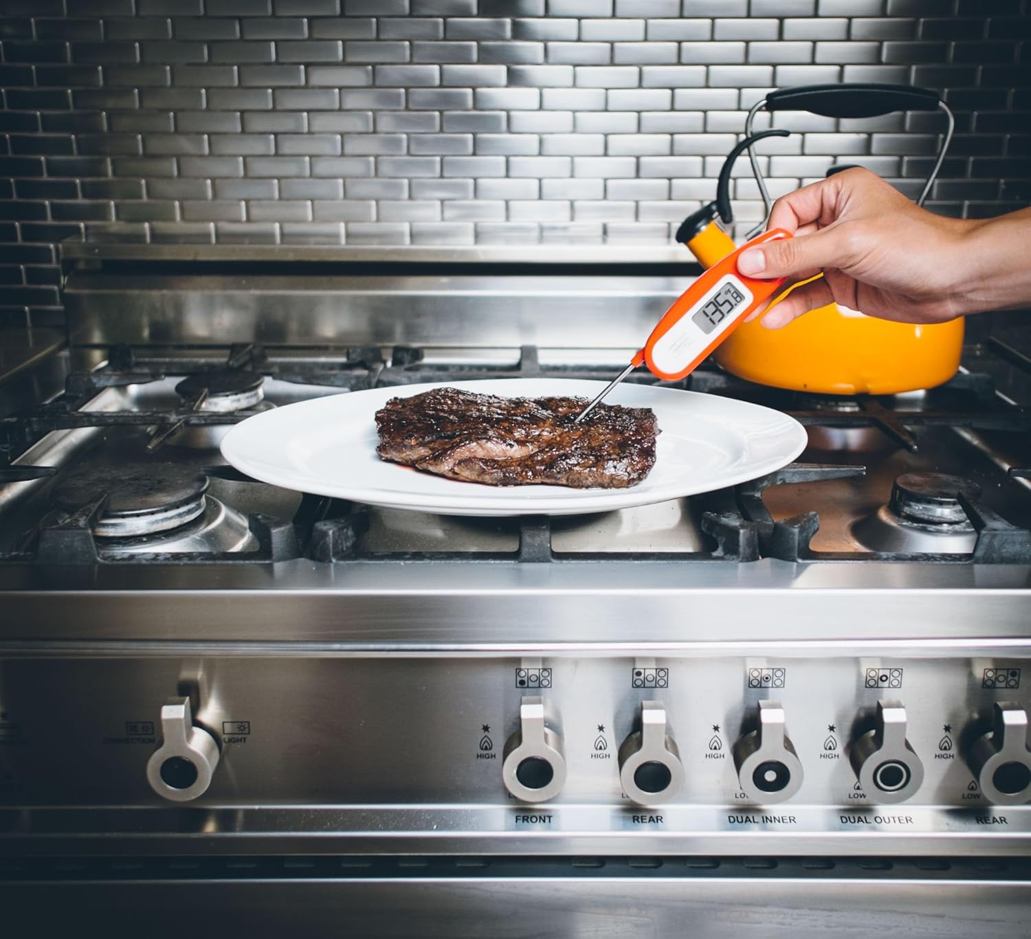 Termómetro para carne digital instantáneo Javelin de Lavatools, Índigo