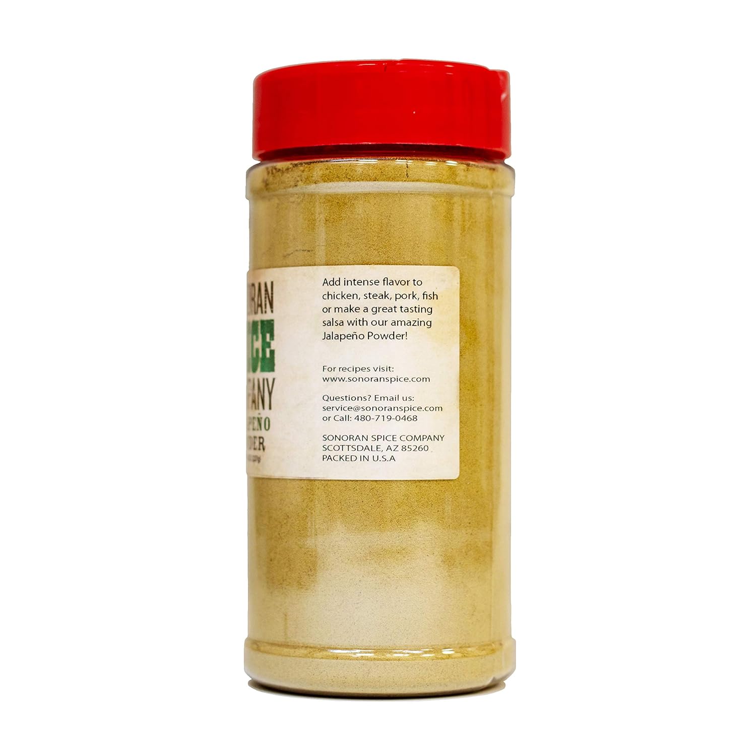 Jalapeño en polvo, puro 8 onzas