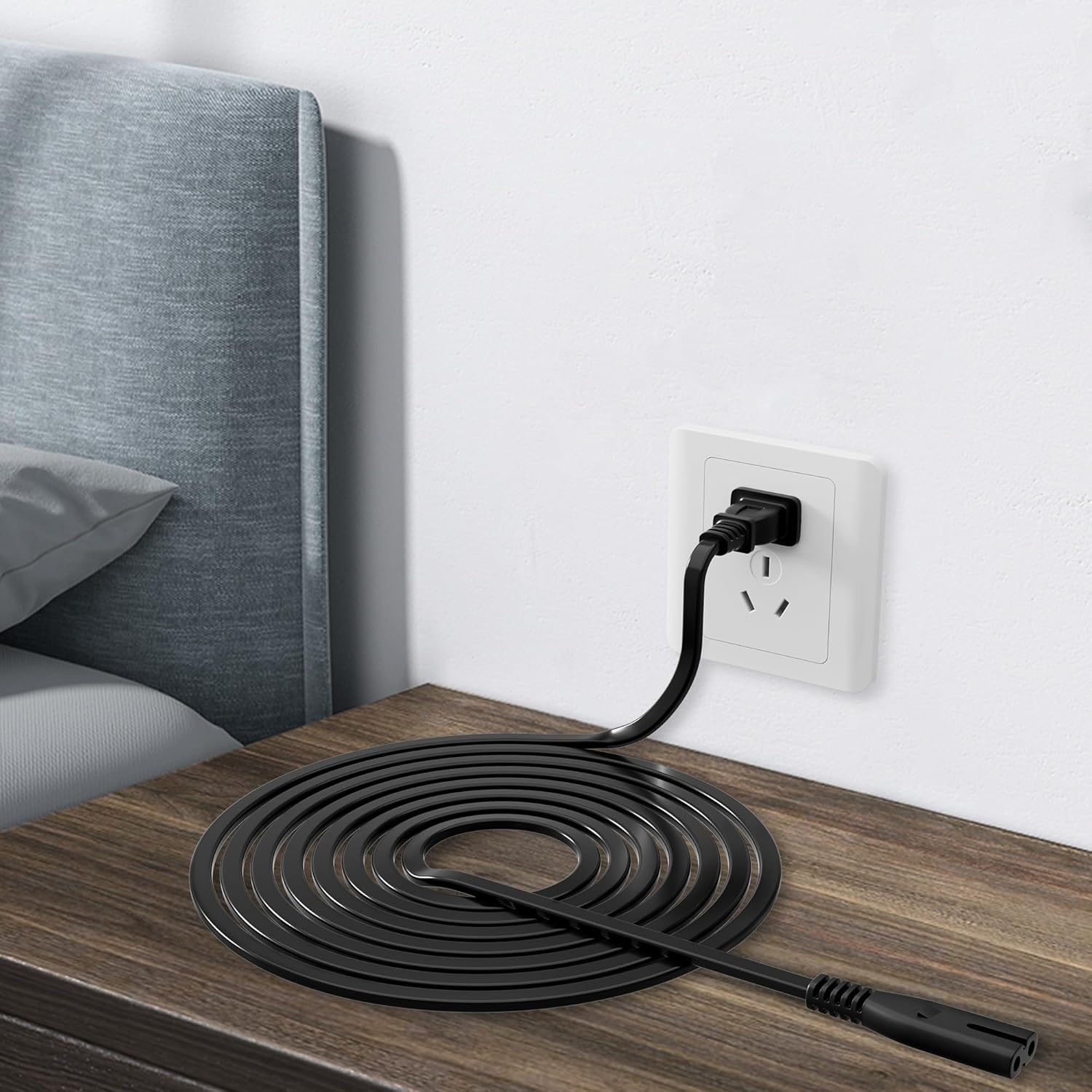XMHEIRD Cable de alimentación con certificación UL de 6 pies5.9 ft para ZVOX SoundBase 670 36 Sistema de barra de sonido envolvente de un solo