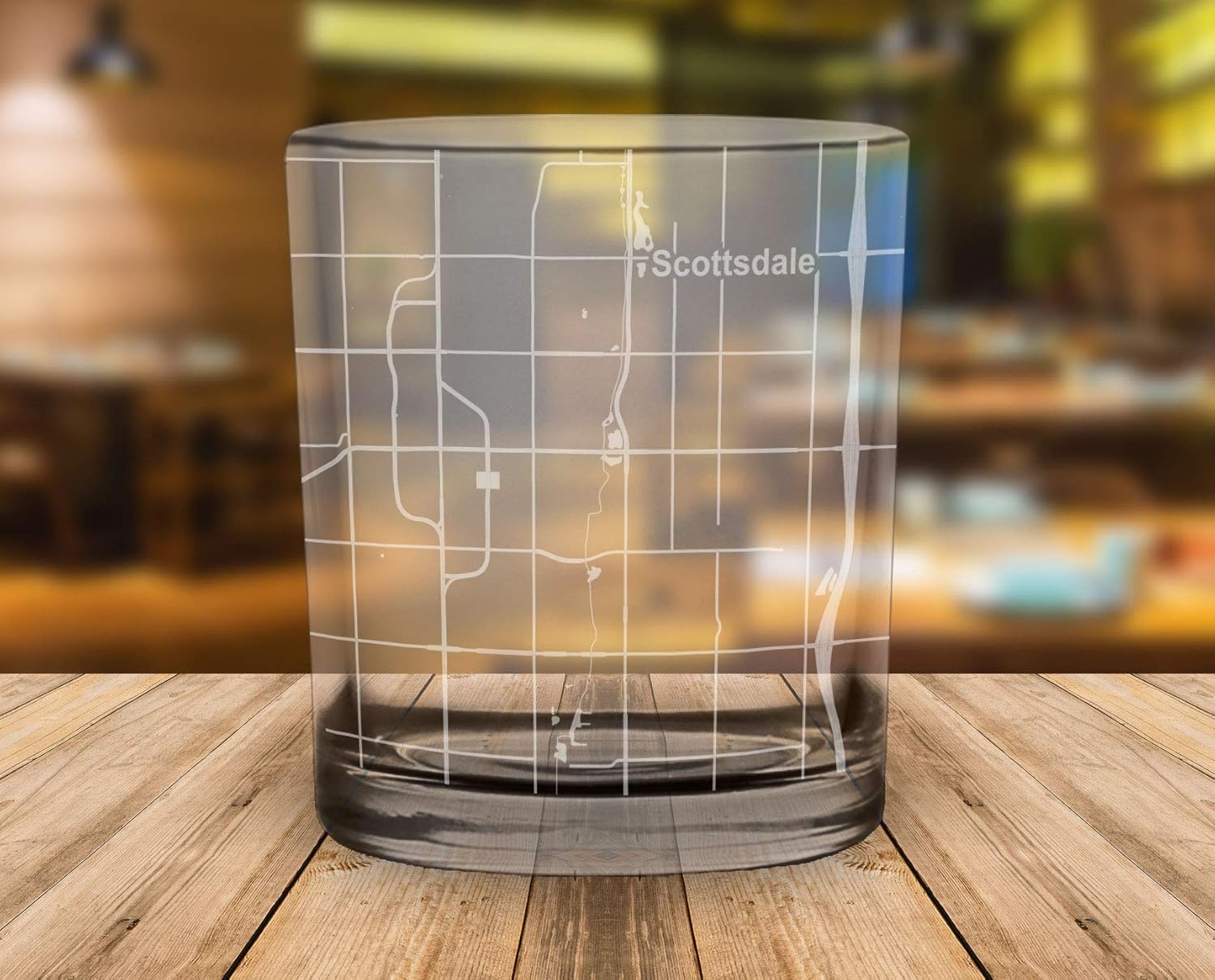 Scottsdale City Map Copa de whisky Arizona