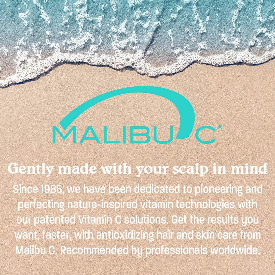 Malibu C Miracle Repair – Reconstructor capilar con mentol refrescante, tratamiento nutritivo de reparación capilar para hebras débiles y dañadas,