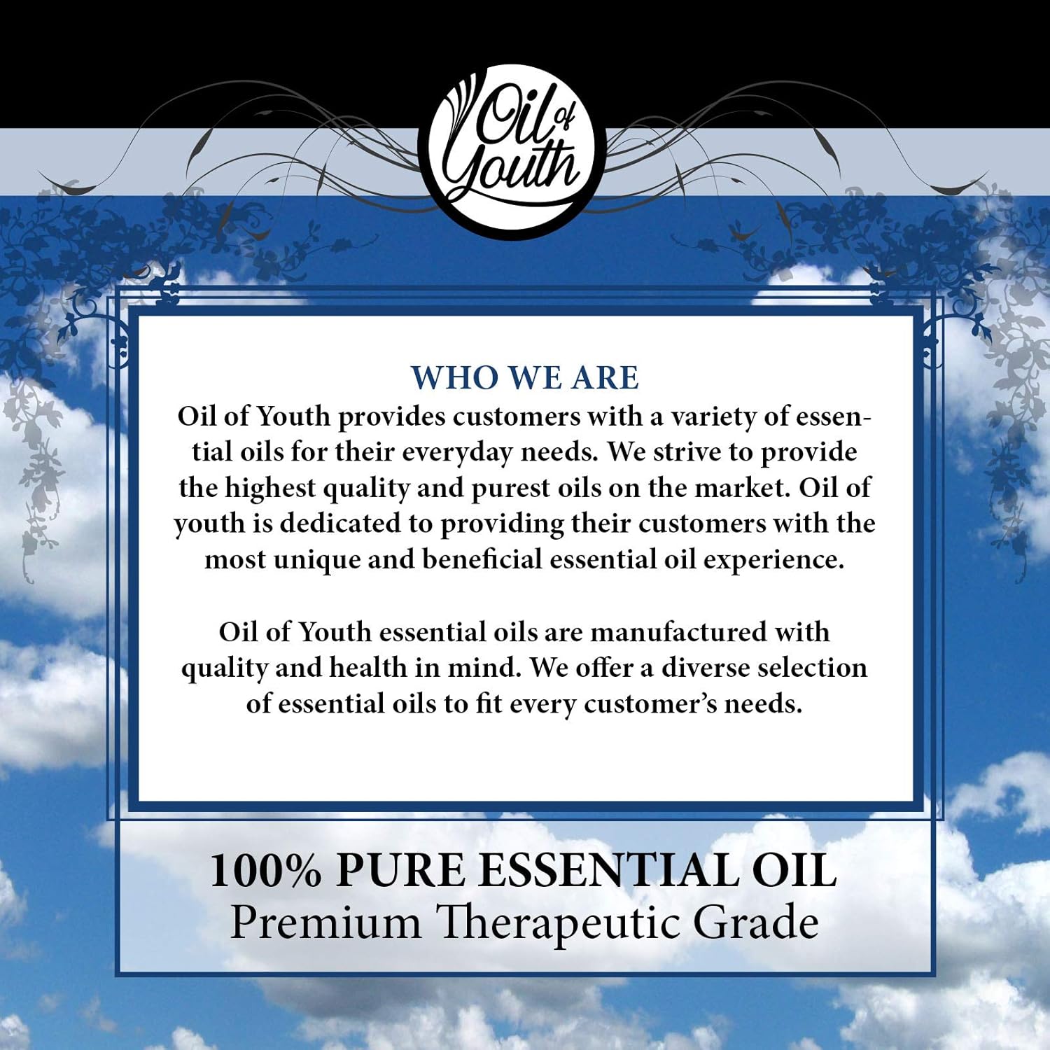 Oil of Youth Aceite esencial de hierba de limón – Grado terapéutico para aromaterapia, difusor, cabello, piel – Gotero – 4 fl oz