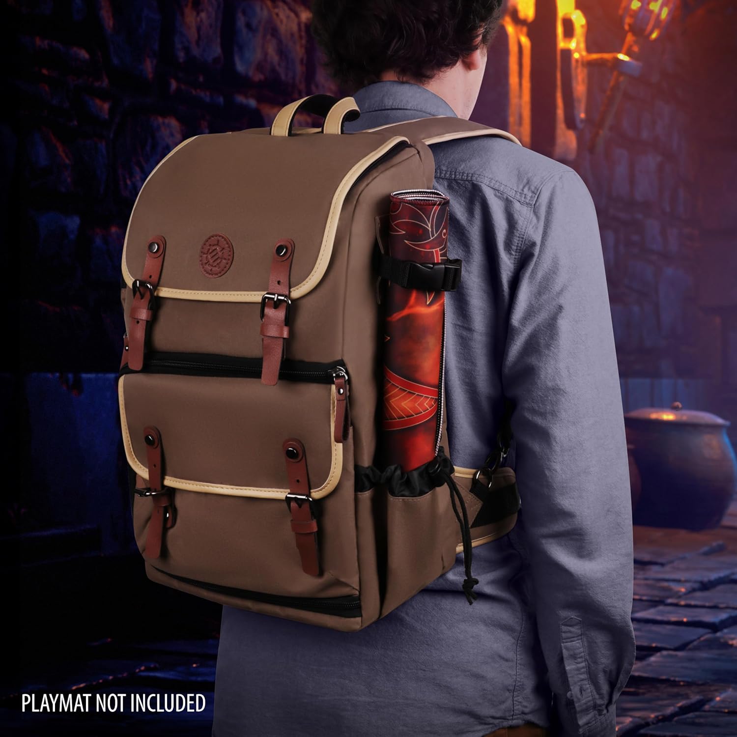 ENHANCE Designer Edition – Mochila para cartas coleccionables MTG con espacio para carpeta de tarjetas, almacenamiento de caja de cartas TCG,
