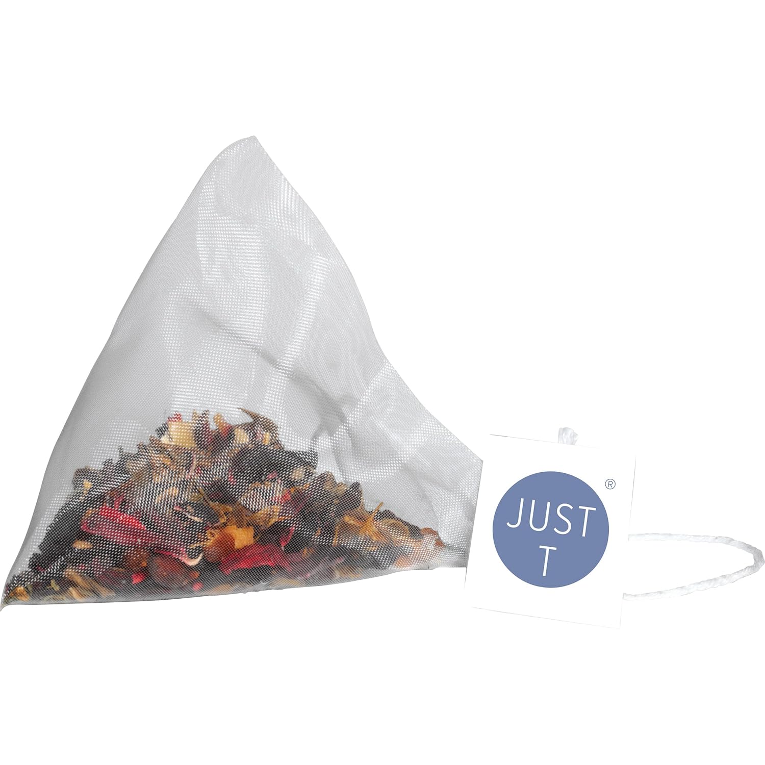 JUST T Nordic Blueberry Premium – Bolsa de té piramidal (20 piezas)  Té de frutas orgánico  Infundido con bayas del bosque  Bolsas de té orgánico