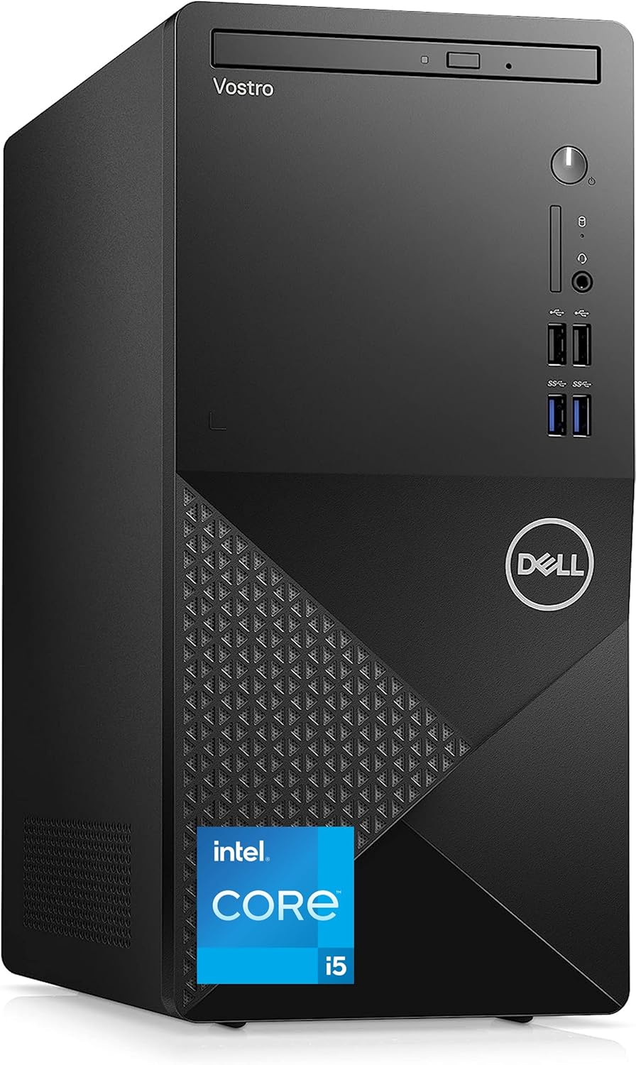 Dell Computadora de escritorio Vostro 3910  Procesador Intel Core i5-12400 de 12 generación  Gráficos Intel UHD 730  WiFi 6  DVD-RW  Puerto de