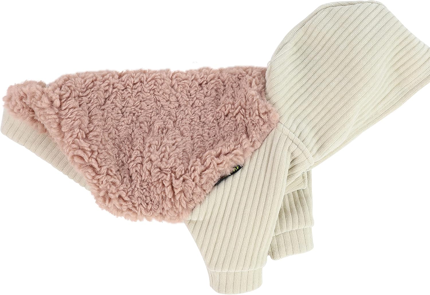 Sudadera Sherpa con capucha para perro, ropa para perros pequeños y niñas, suéter para mascotas con capucha, traje de invierno para gatos, rosa, XXL