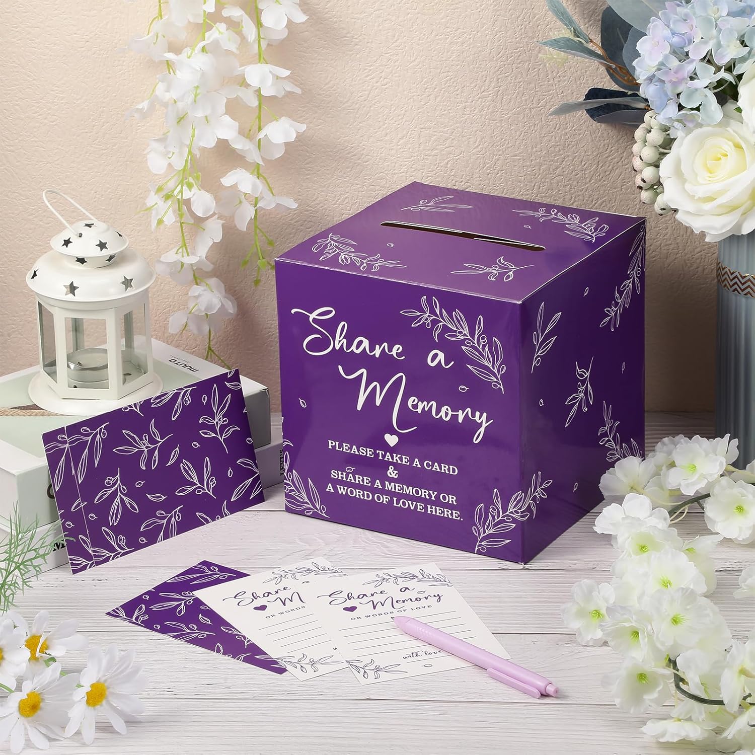 50 tarjetas de memoria para colecciones de vida, tarjetas de memoria, ideas de tarjetas de invitados para funerales, graduaciones, bodas, despedidas