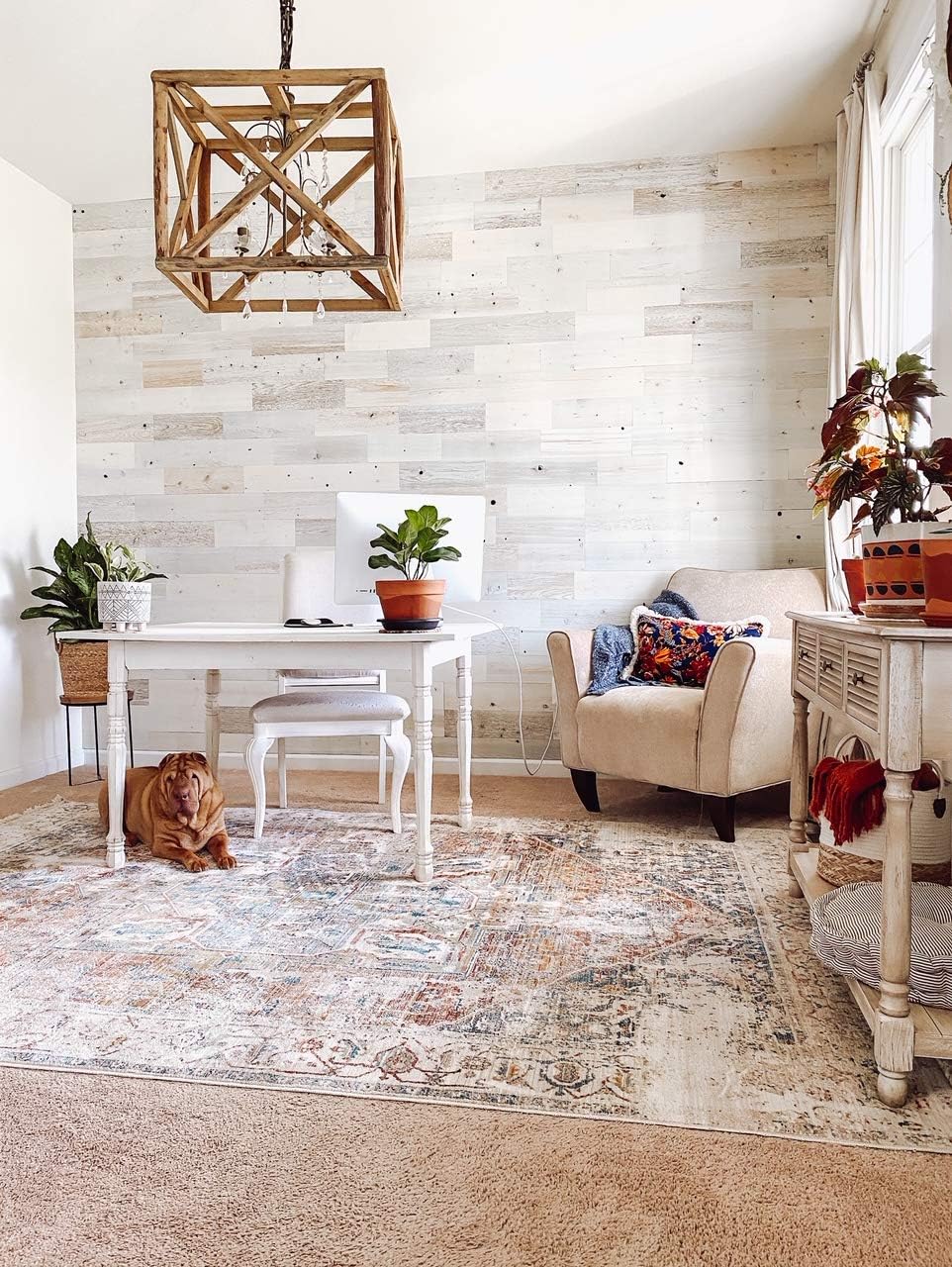 Timberchic Tablas de madera de río reciclada para pared, aplicación fácil, solo pelar y pegar.