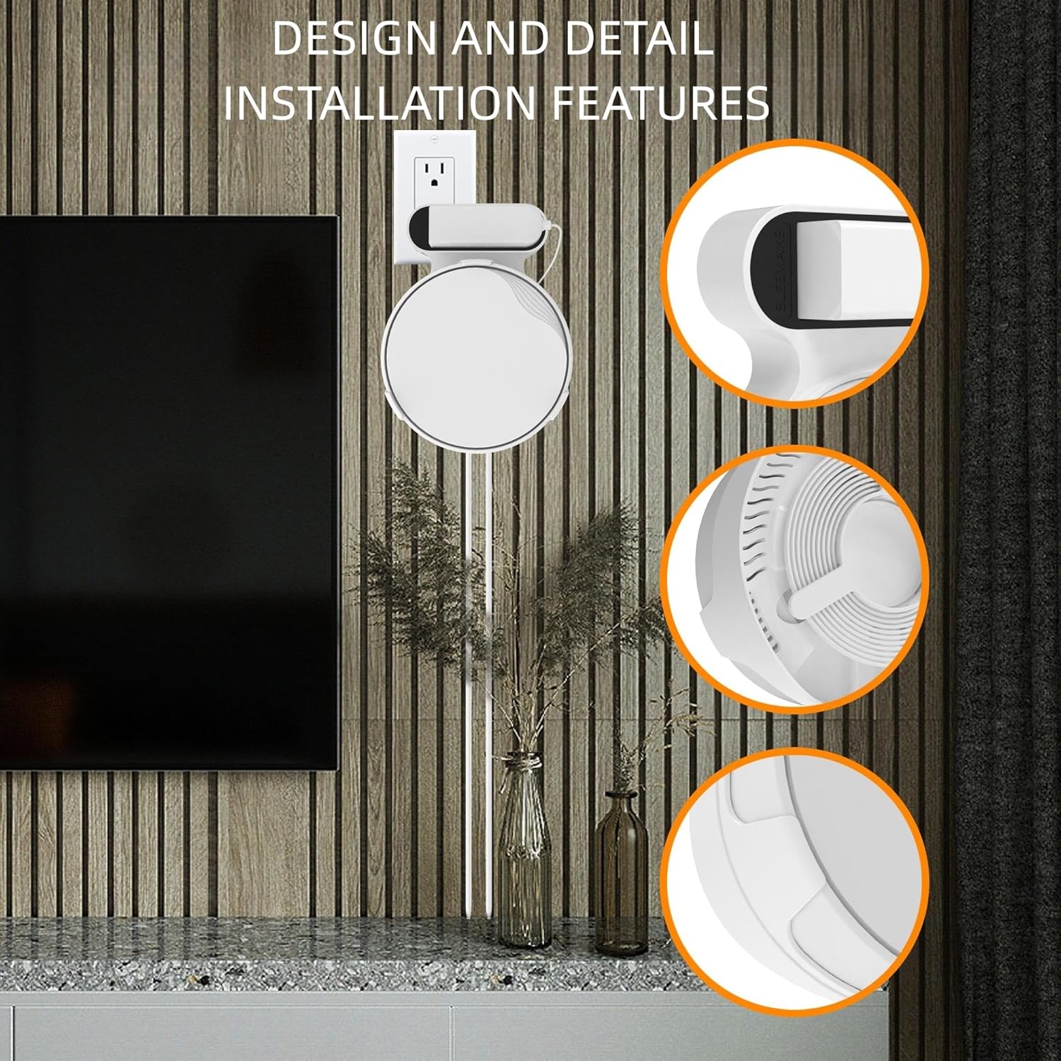 Soporte de pared Wi-Fi para TP-Link Deco X50-PoE Sistema WiFi 6 de malla para todo el hogar, soporte de montaje de salida que ahorra espacio para