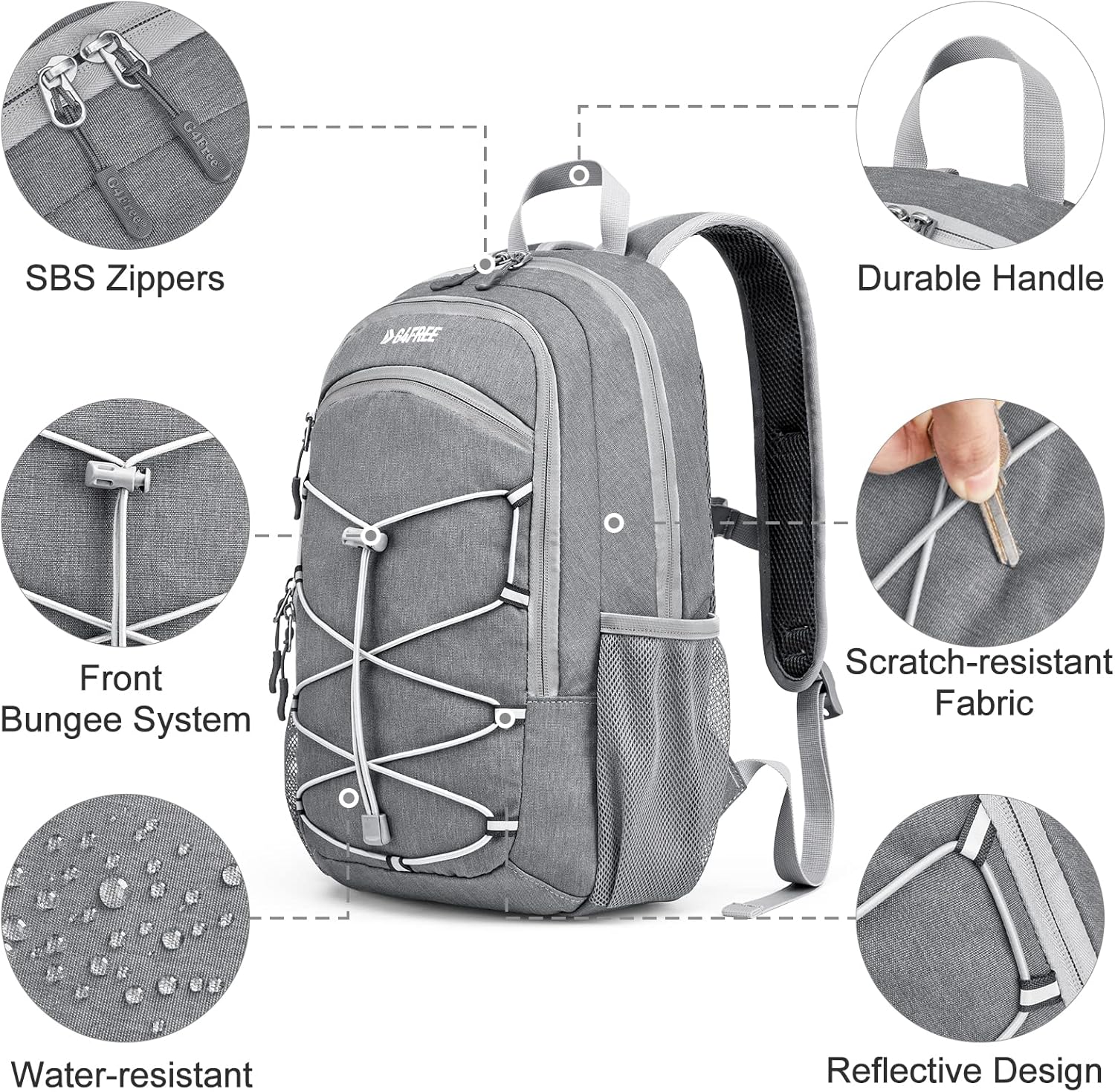 G4Free Mini mochila de senderismo de 12L, mochila de senderismo pequeña mochila compacta al aire libre al aire libre para viajes ciclismo