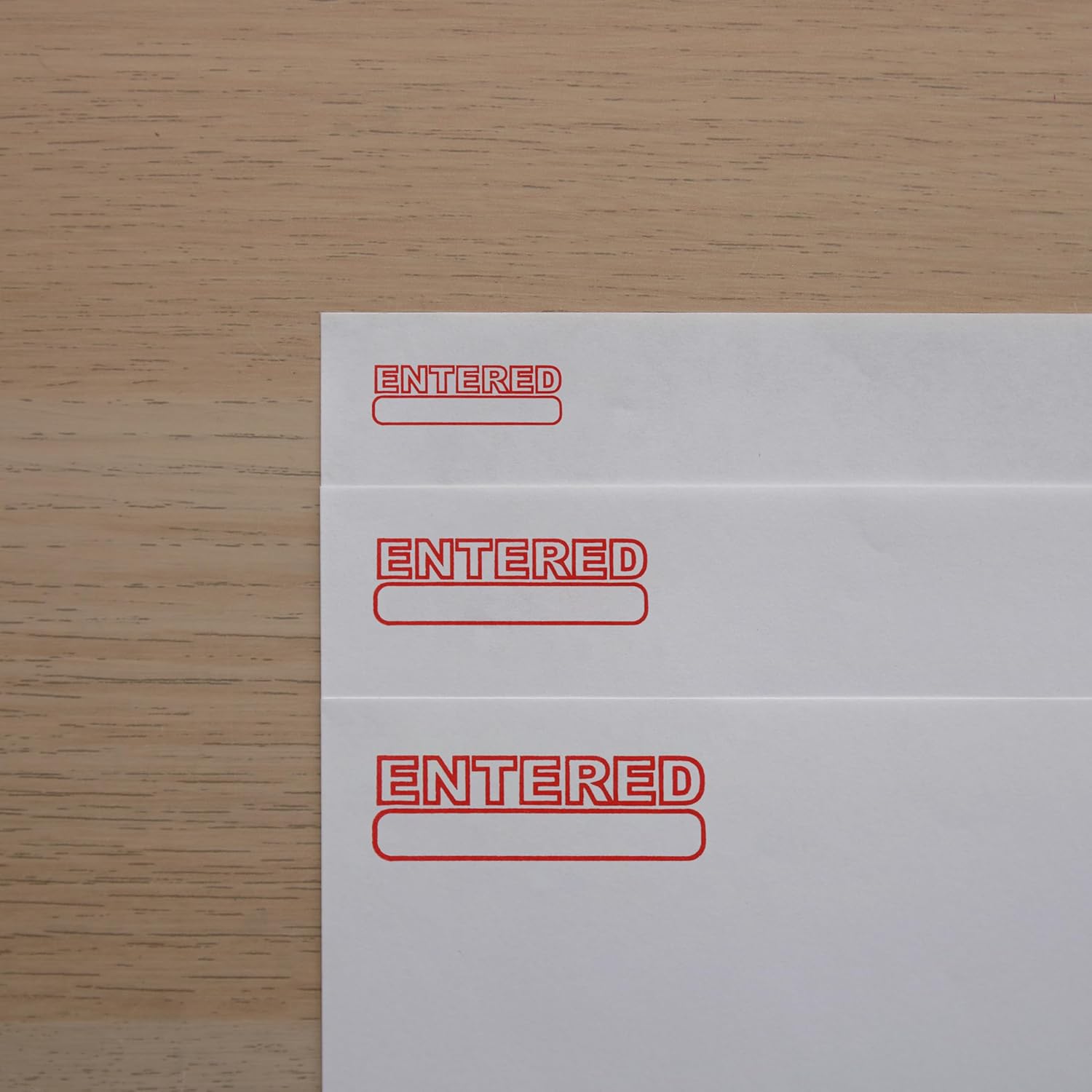 excelmark Entered SELF-INKING sello de huletinta roja (A1539)
