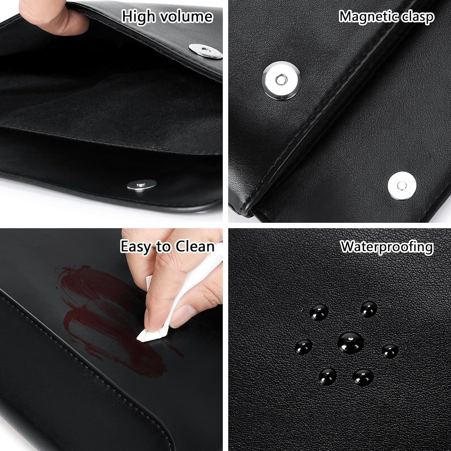 Travel Makeup Bag, cosmetic travel bag Large Capacity Leather Cosmetic Bags for Women,Waterproof Portable Pouch Bag Make up Organizer