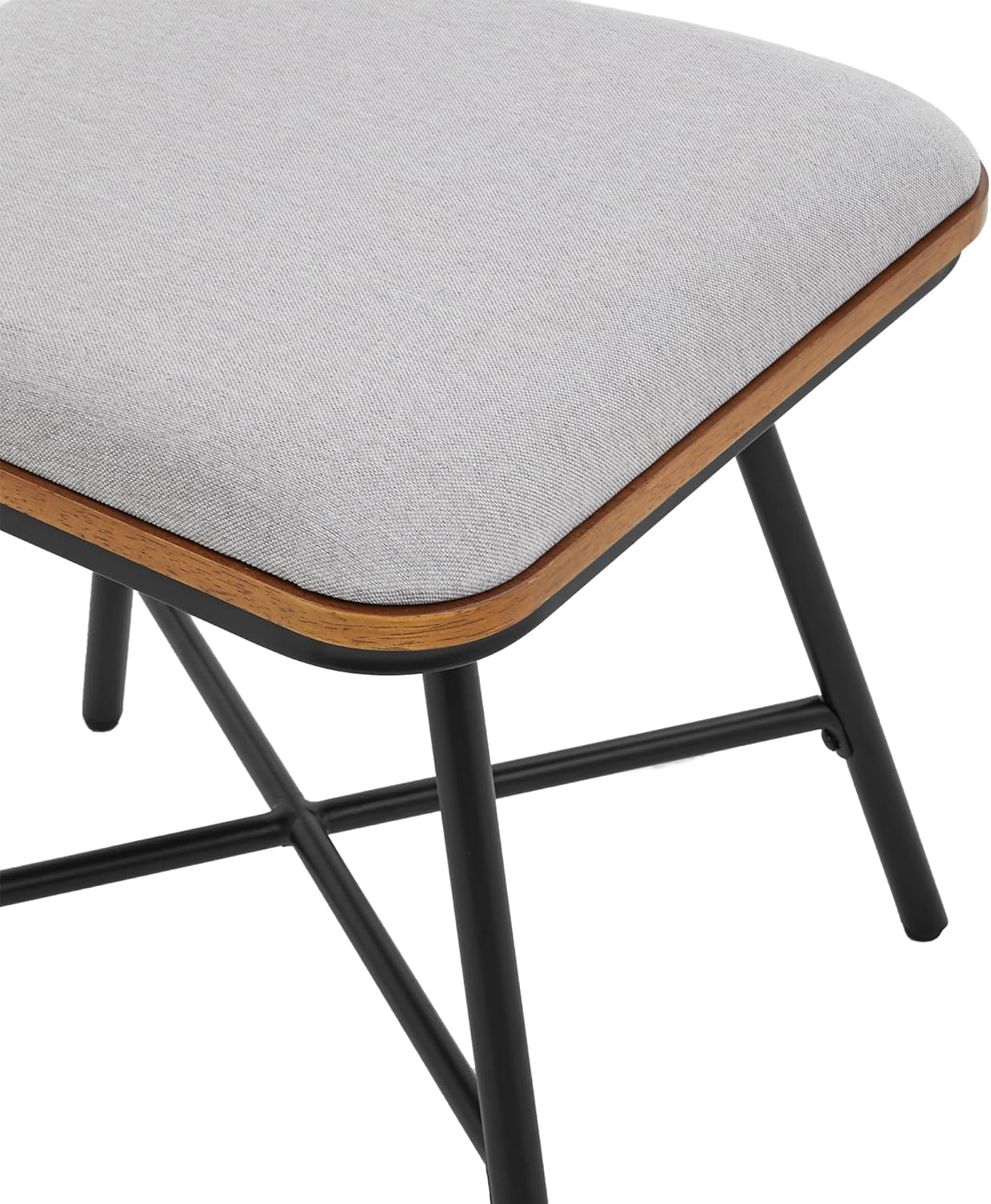 CHITA Juego de 2 sillas de comedor modernas giratorias, sillas de cocina de comedor de tela, sillas de comedor tapizadas de mediados de siglo con