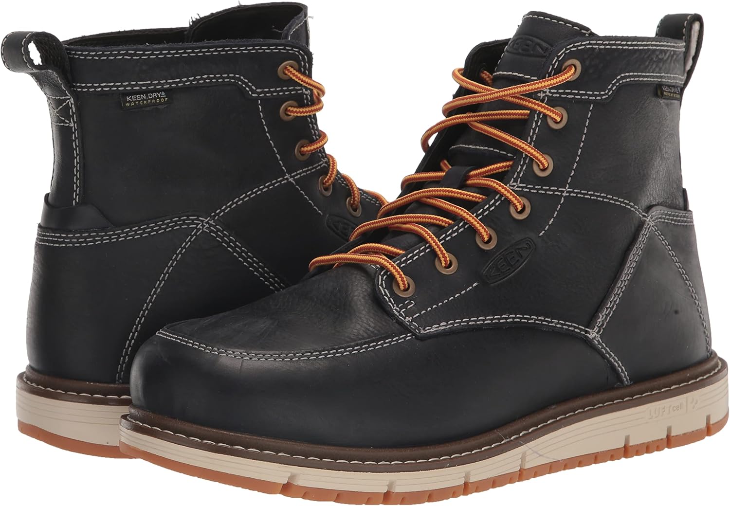 KEEN Utility Botas de trabajo impermeables con punta de aleación de 6 pulgadas para hombre San José