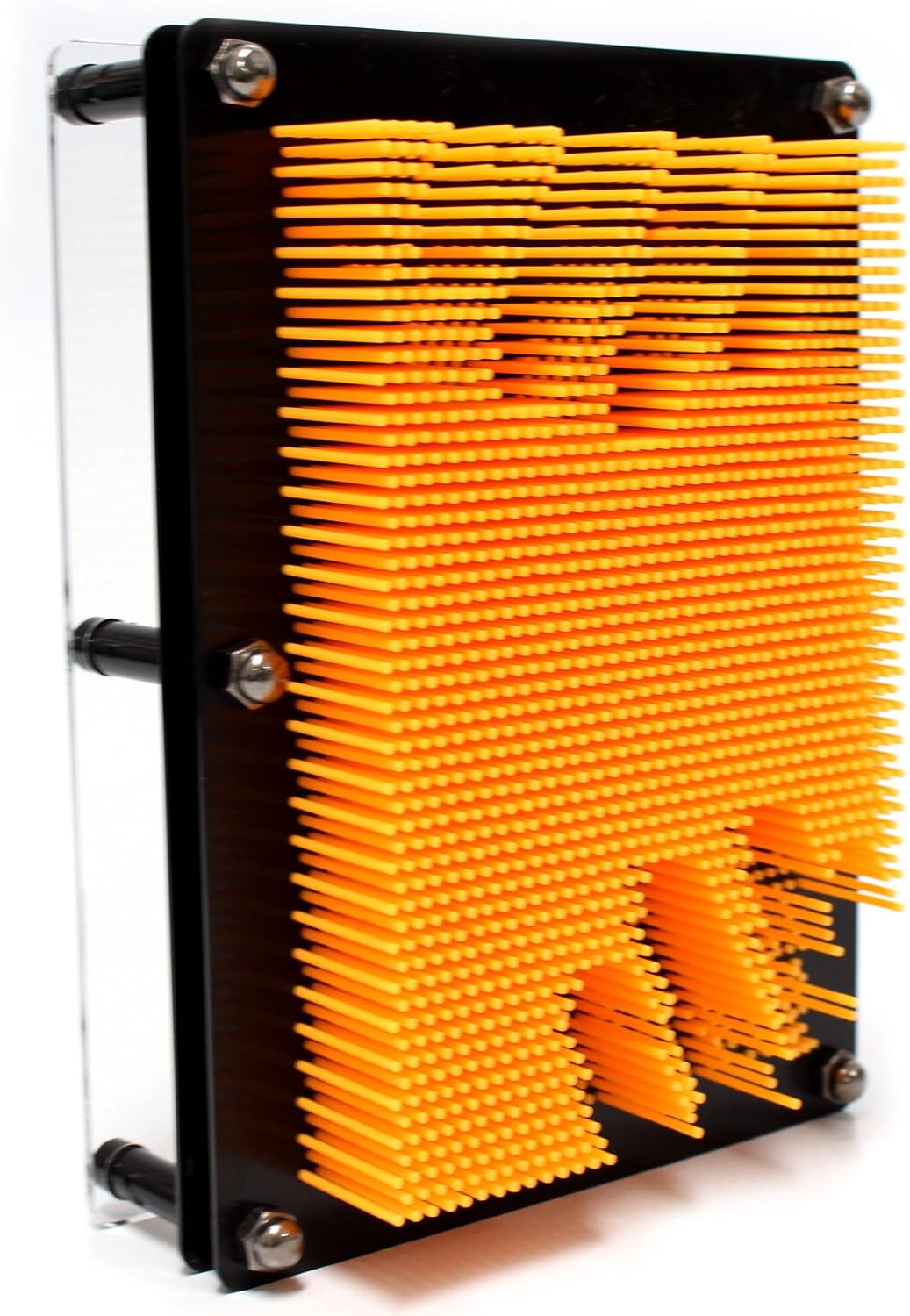 PowerTRC Molde de mano de 7 x 5 pulgadas, diseño de escultura artística 3D, regalo novedoso (naranja)