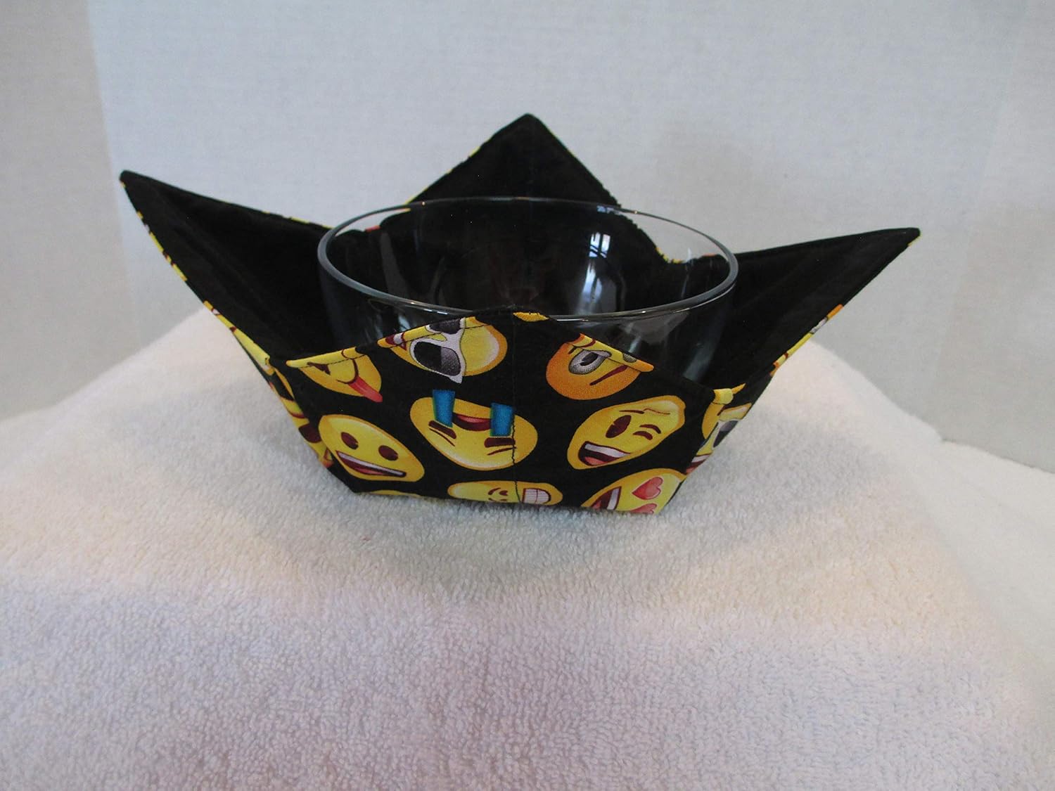 Smiley Face emoji Soup Bowl Cozy