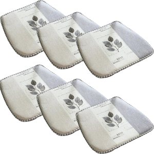JREDDI Juego de 6 cojines para sillas de comedor, cojines para sillas de cocina, de estilo escandinavo, cojines para sillas de comedor, almohadillas JREDDI Juego de 6 cojines para sillas de comedor, cojines para sillas de cocina, de estilo escandinavo, cojines para sillas de comedor, almohadillas