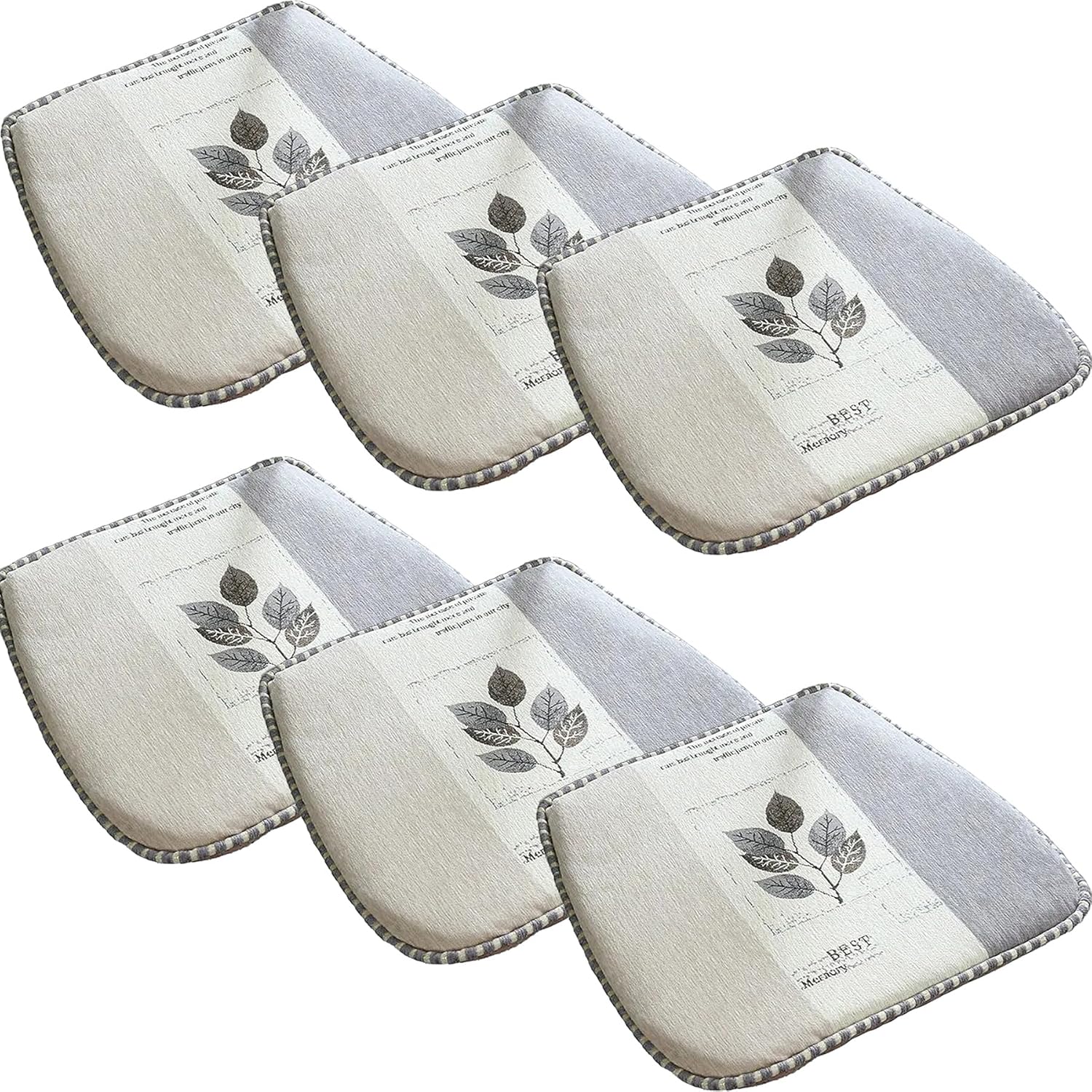JREDDI Juego de 6 cojines para sillas de comedor, cojines para sillas de cocina, de estilo escandinavo, cojines para sillas de comedor, almohadillas